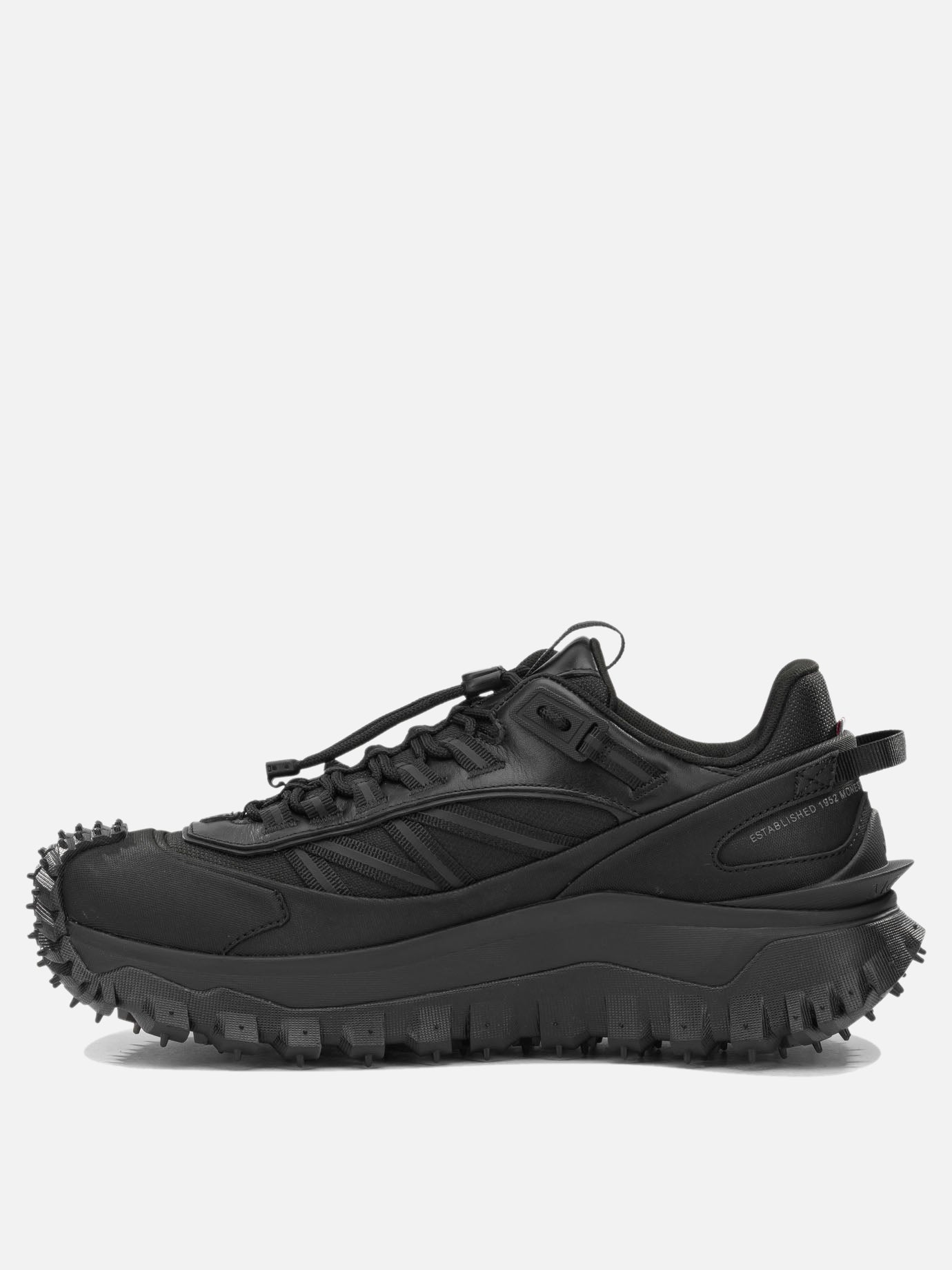 Low top sneakers 60% nylon 40% leather - 100% rubber  Black - Moncler Men | PDP | VIETTI Online Store | thumbnail_3