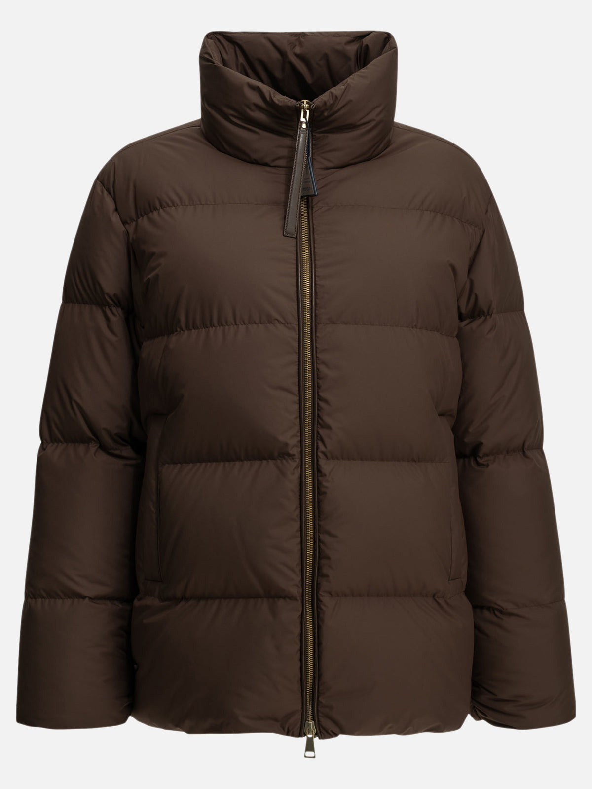 Moncler "Vivantesse" Short Down Jacket Brown - VIETTI