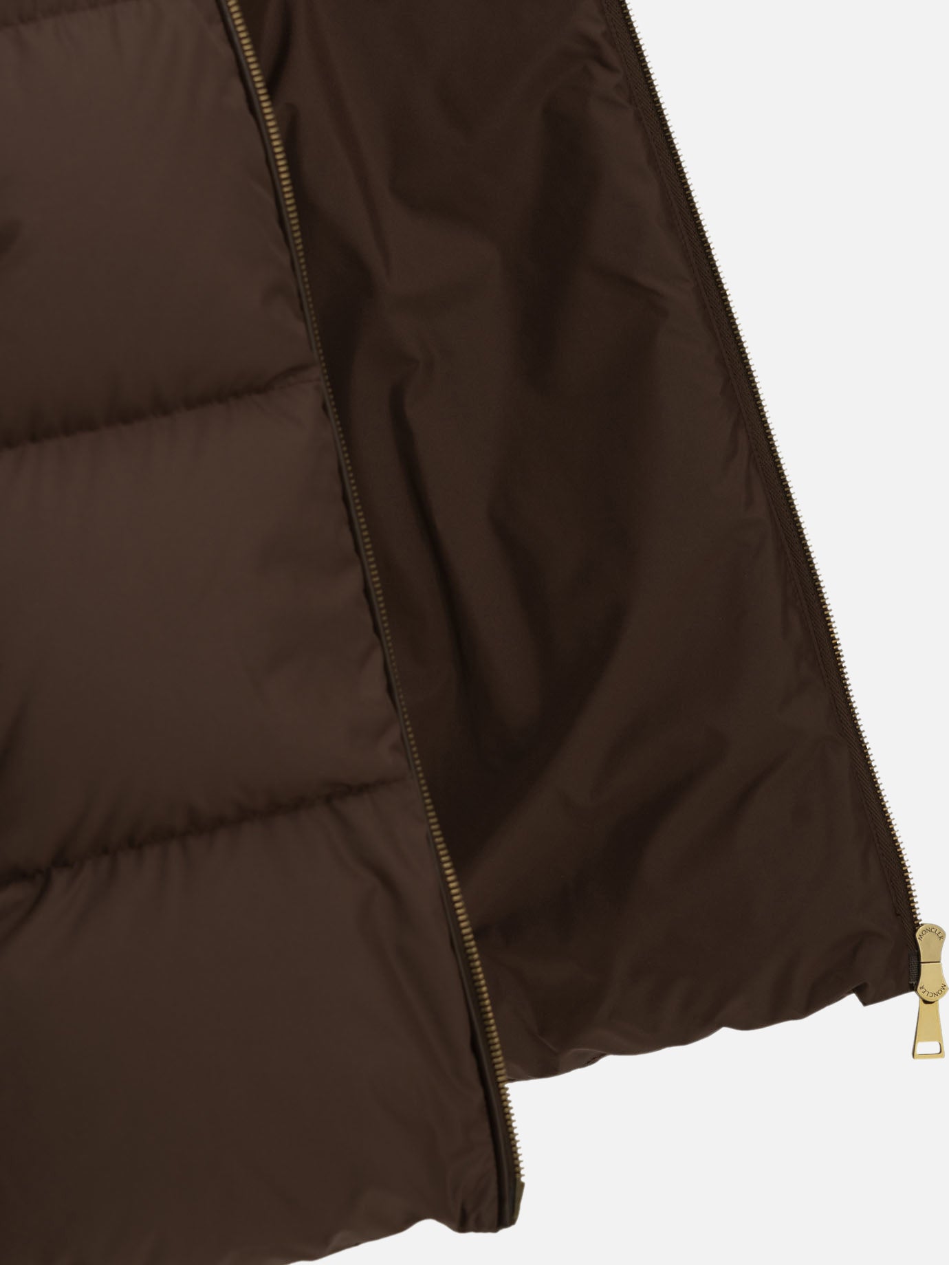 Moncler "Vivantesse" Short Down Jacket Brown


