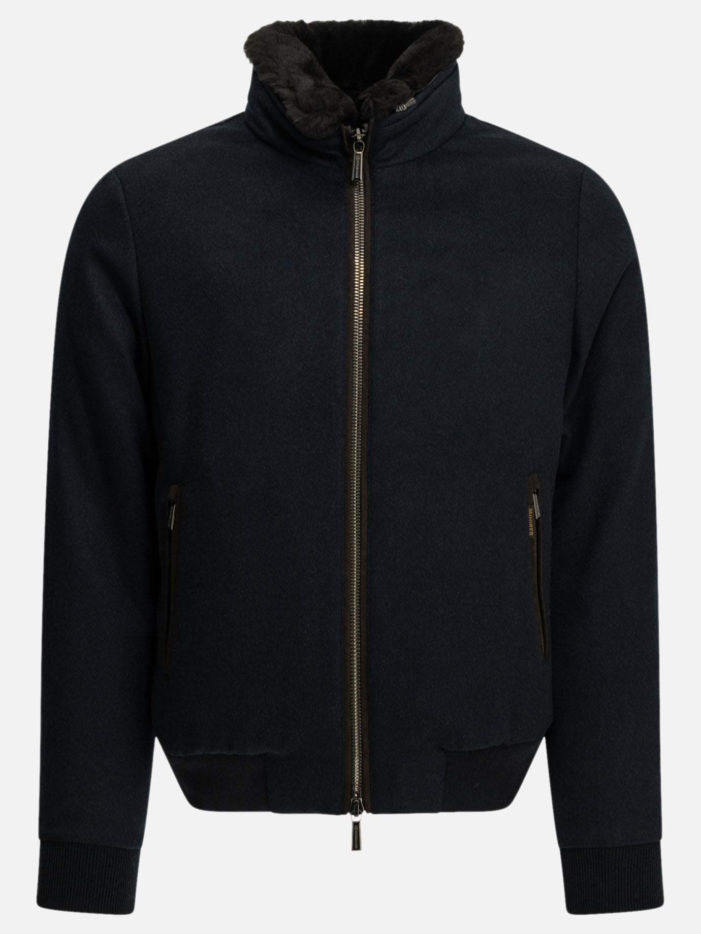 Moorer "Bellati-LS9" Bomber Jacket Blue - VIETTI