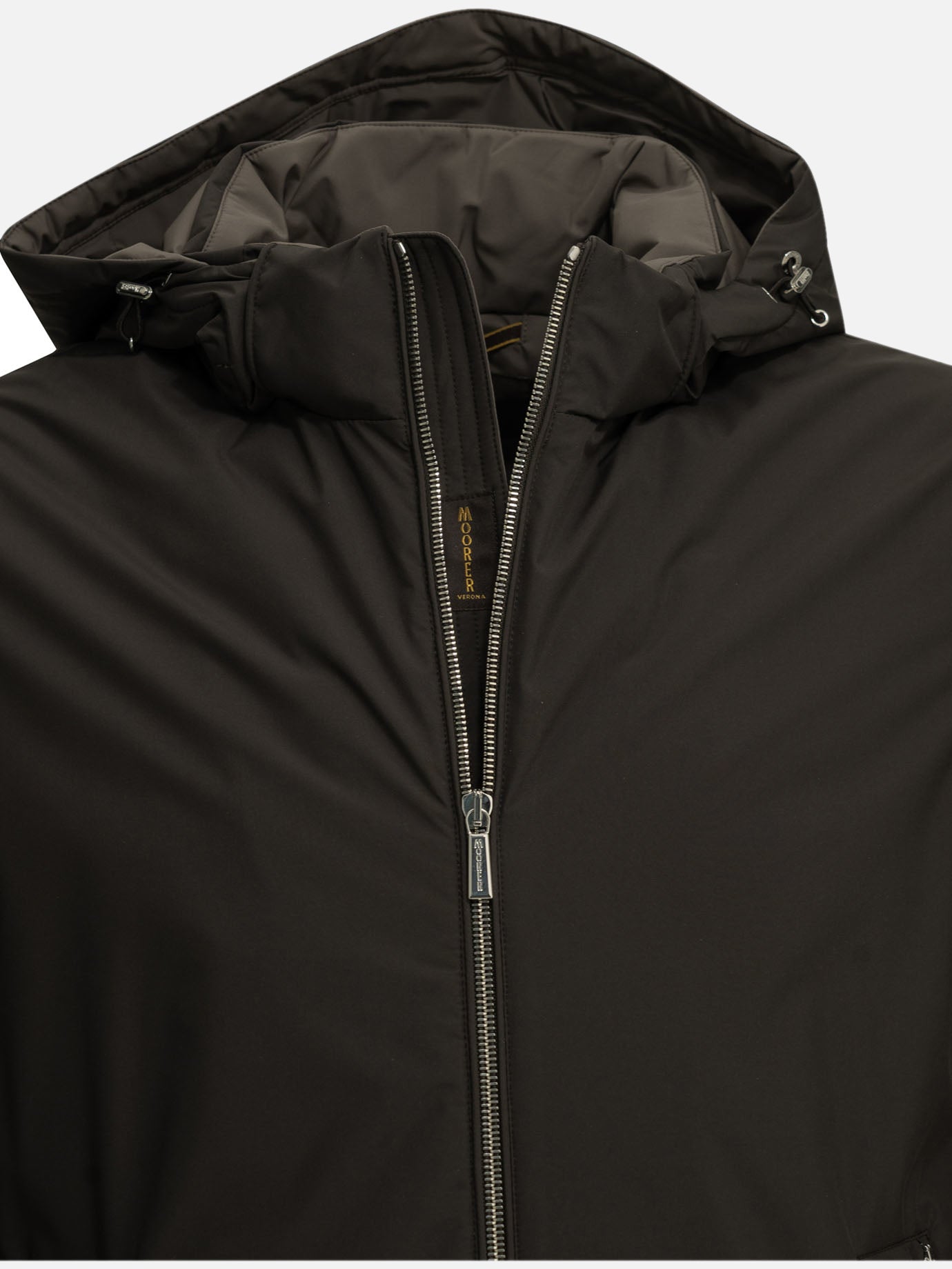 Moorer "Albini-STP" Short Down Jacket Brown - VIETTI