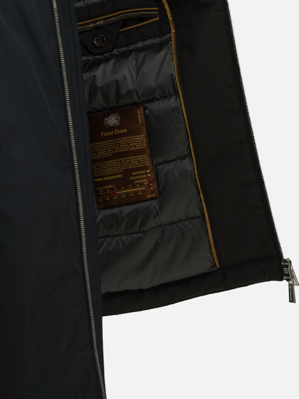 Moorer "Albini-STP" Short Down Jacket Blue - VIETTI