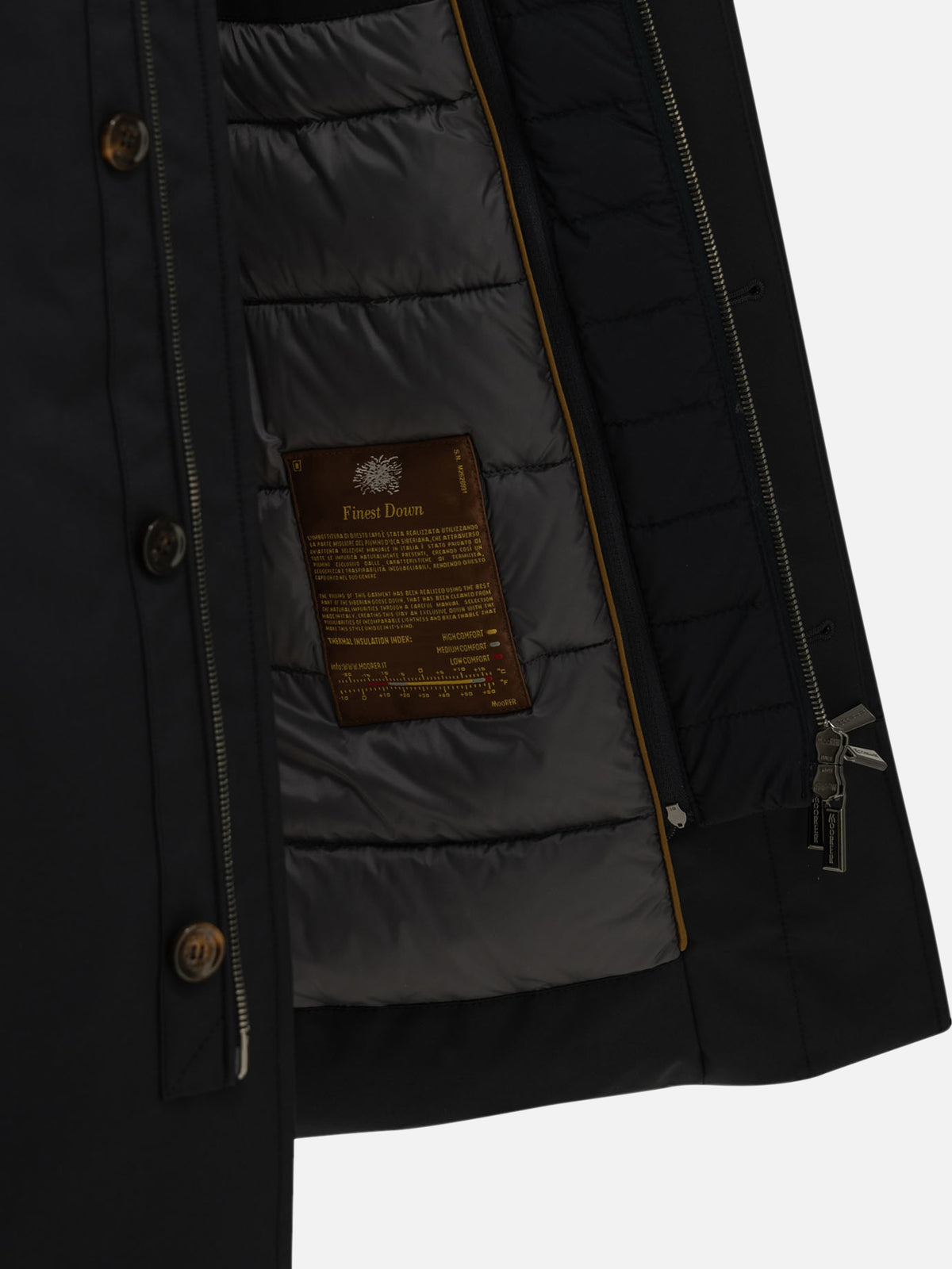 Moorer "Mougi" Long Down Jacket Blue

