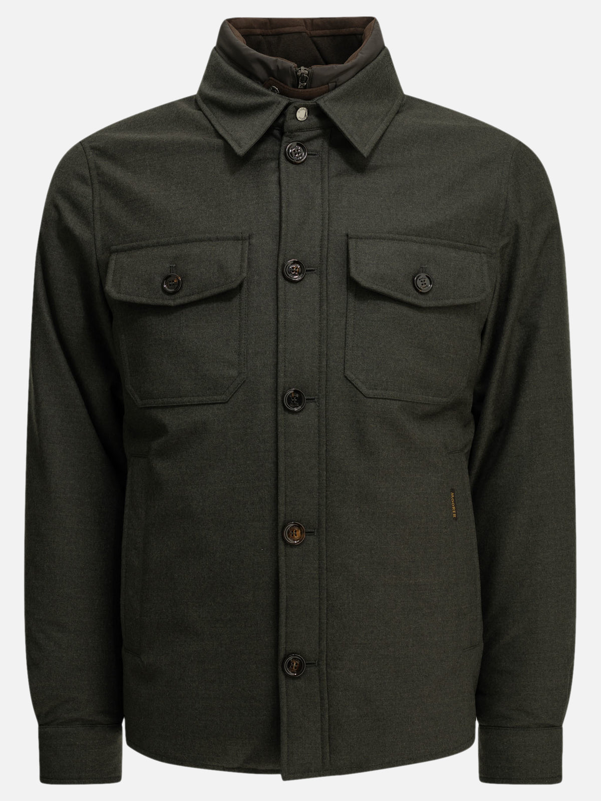 Moorer "Dasson-LL" Overshirt Jacket Green - VIETTI
