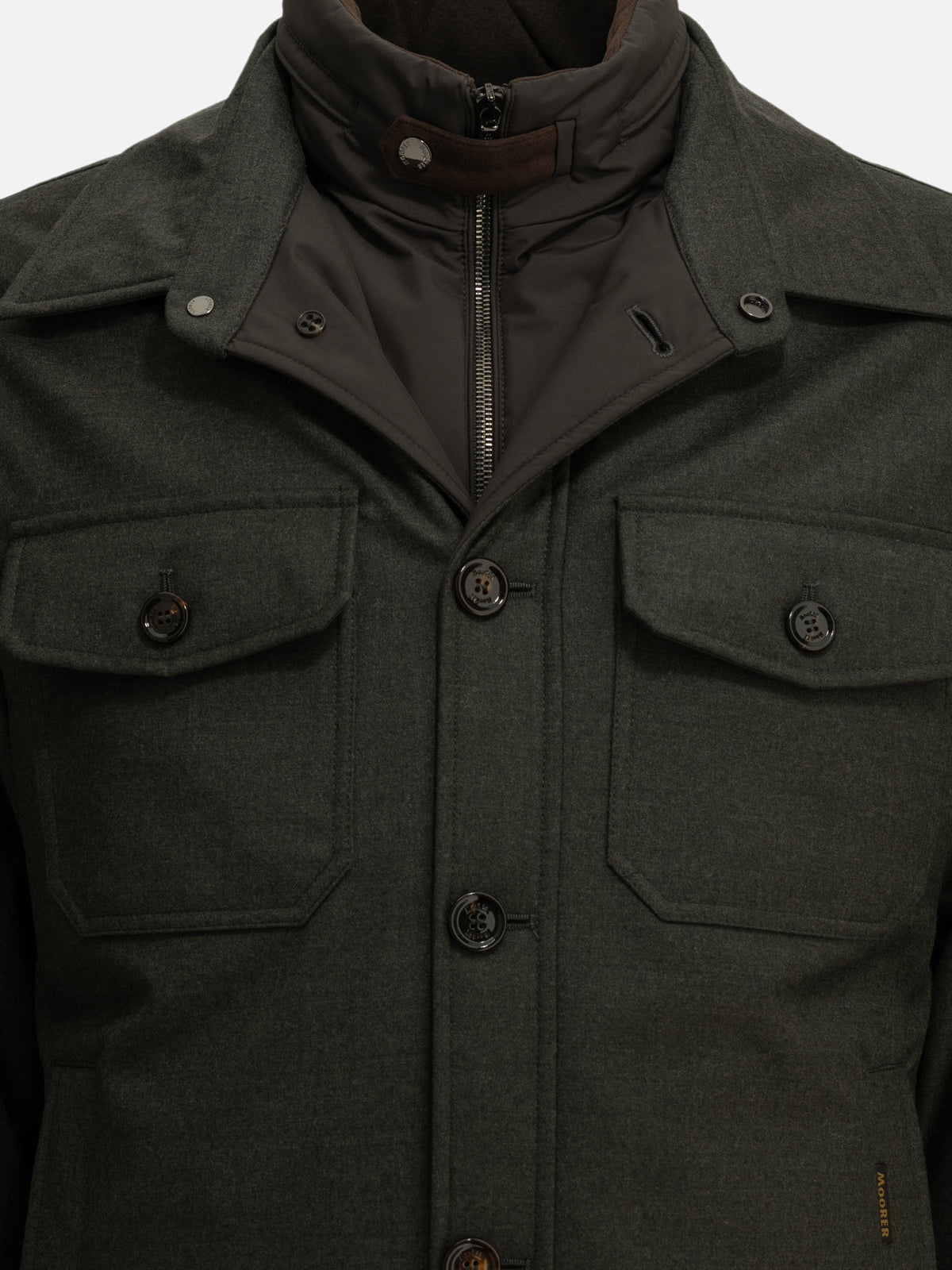 Moorer "Dasson-LL" Overshirt Jacket Green