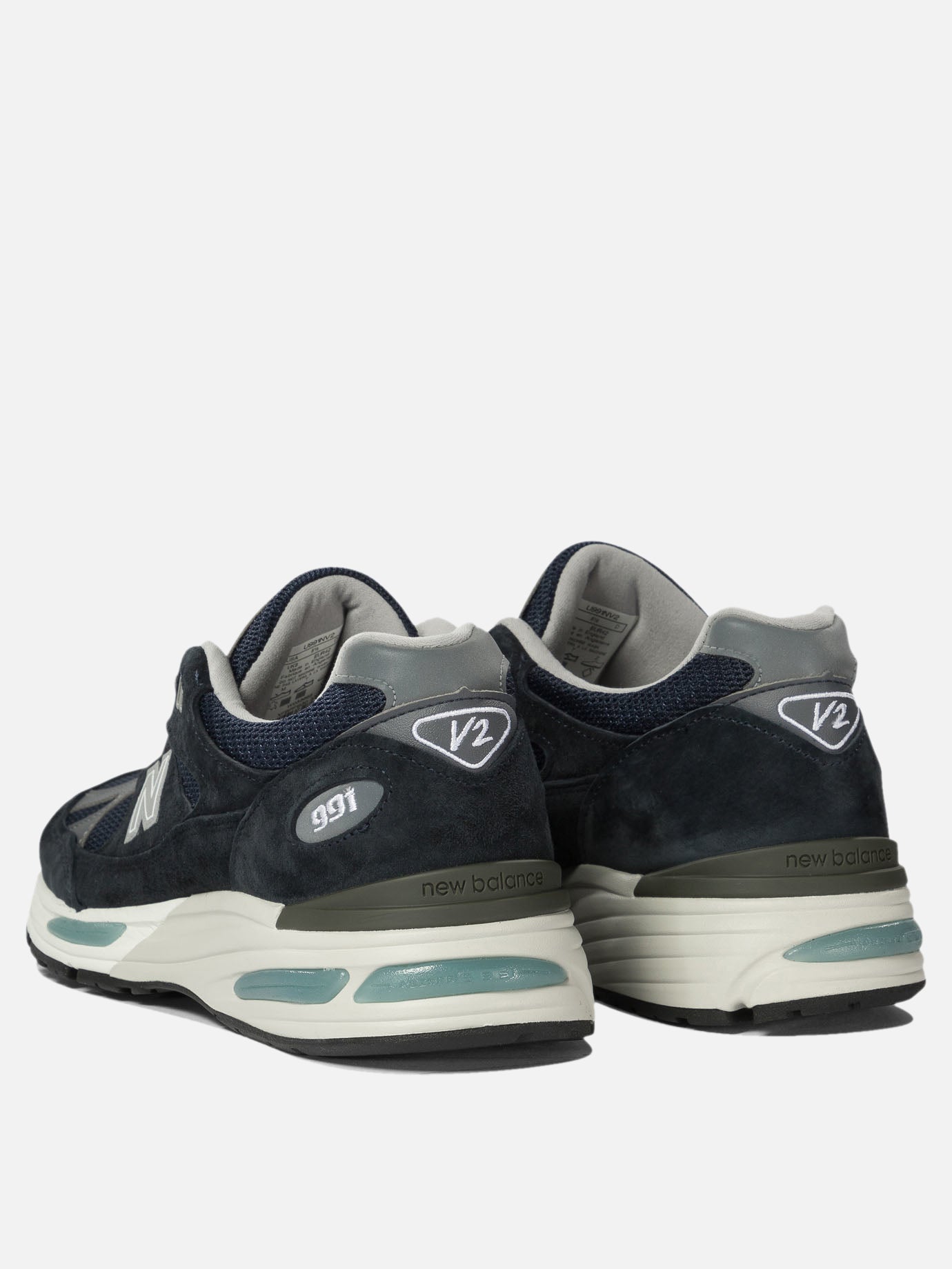 Low top sneakers 34% pig leather 33%synthetic 33% mesh - 100% rubber  Blue - New Balance Men | PDP | VIETTI Online Store | Zoom-Modal_4
