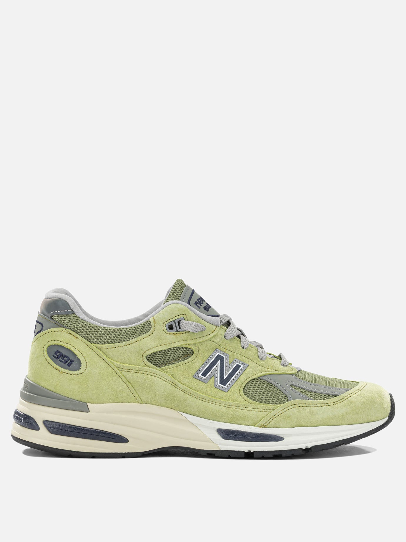 Low top sneakers 34% pig leather 33% mesh 33% synthetic - 100% rubber  Green - New Balance Men | PDP | VIETTI Online Store | thumbnail