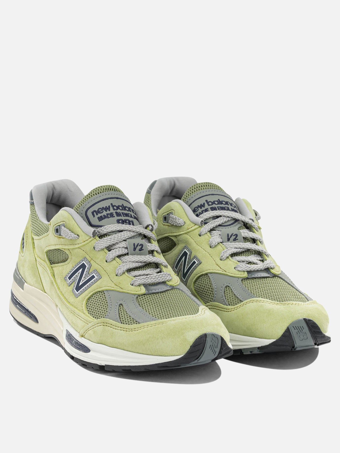 Low top sneakers 34% pig leather 33% mesh 33% synthetic - 100% rubber  Green - New Balance Men | PDP | VIETTI Online Store | Zoom-Modal_2
