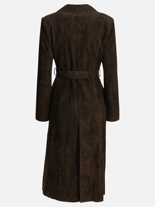 Leather jackets Solid colour  Brown - Nour Hammour Women | PDP | VIETTI Online Store | 2
