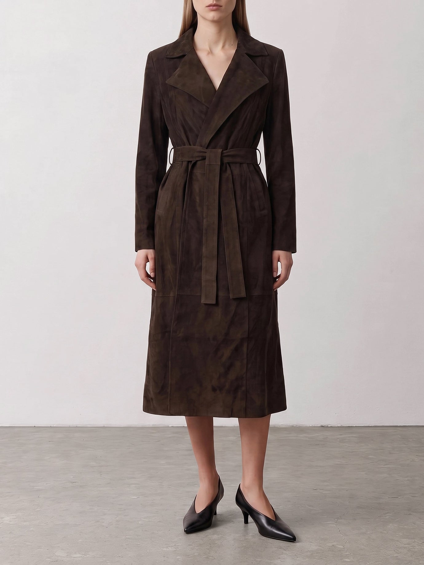 Giacche in pelle Solid colour  Marrone - Nour Hammour Donna | PDP | VIETTI Online Store | thumbnail_2
