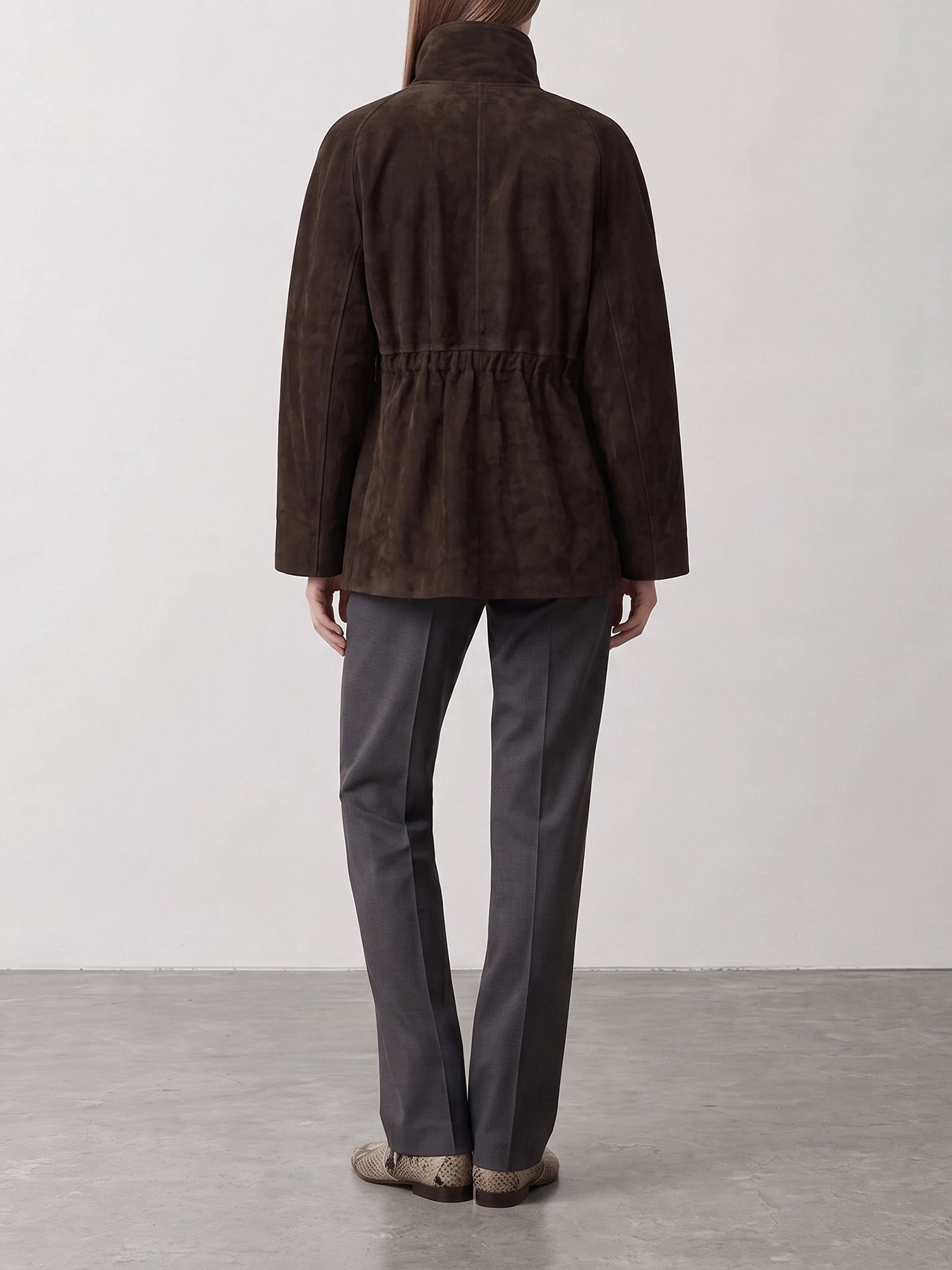 Giacche in pelle Solid colour  Marrone - Nour Hammour Donna | PDP | VIETTI Online Store | thumbnail_3