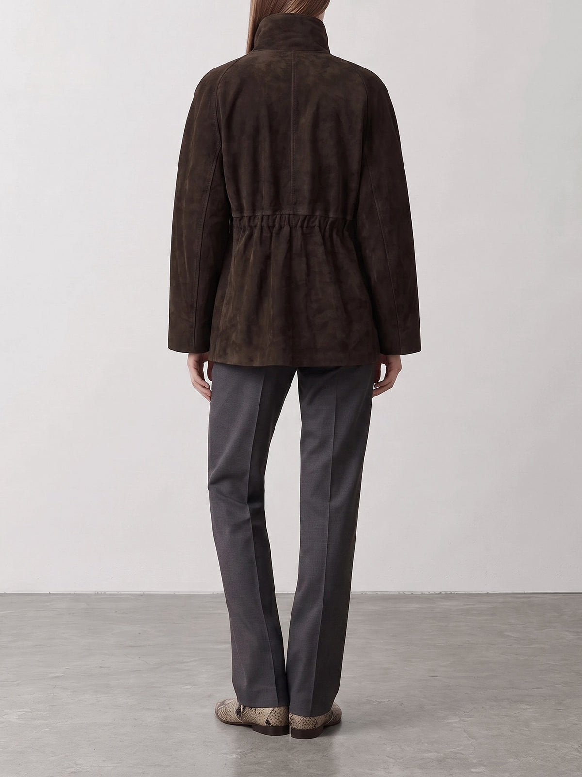 Nour Hammour "Quai Winona" leather jacket Brown - VIETTI