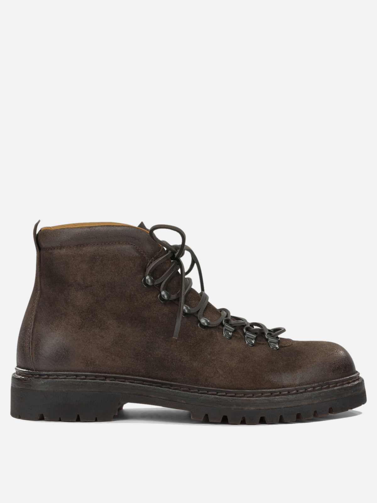 Officine Creative "Artik Flexi 002" Lace-Up Ankle Boots Black

