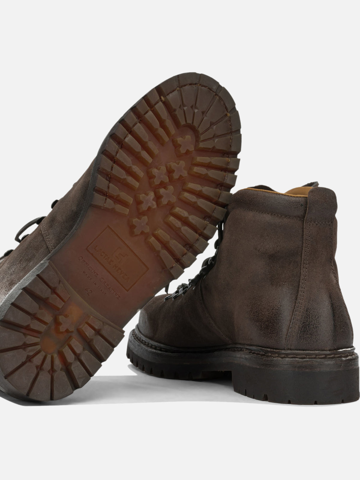 Officine Creative "Artik Flexi 002" Lace-Up Ankle Boots Black

