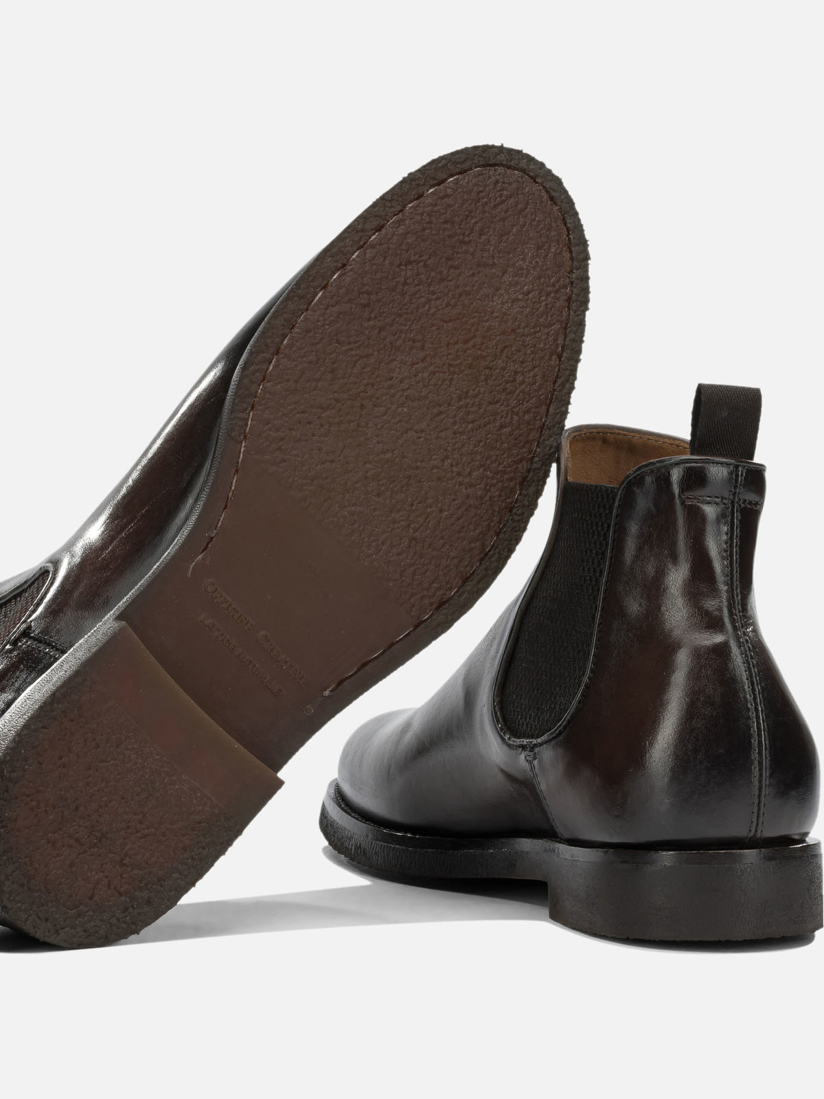 Officine Creative "Bariton Flexi 002" Chelsea Boots Brown - VIETTI