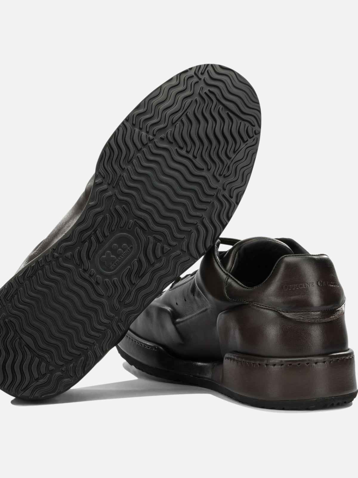 Officine Creative "Eraser 001" Low-Top Sneakers Brown - VIETTI