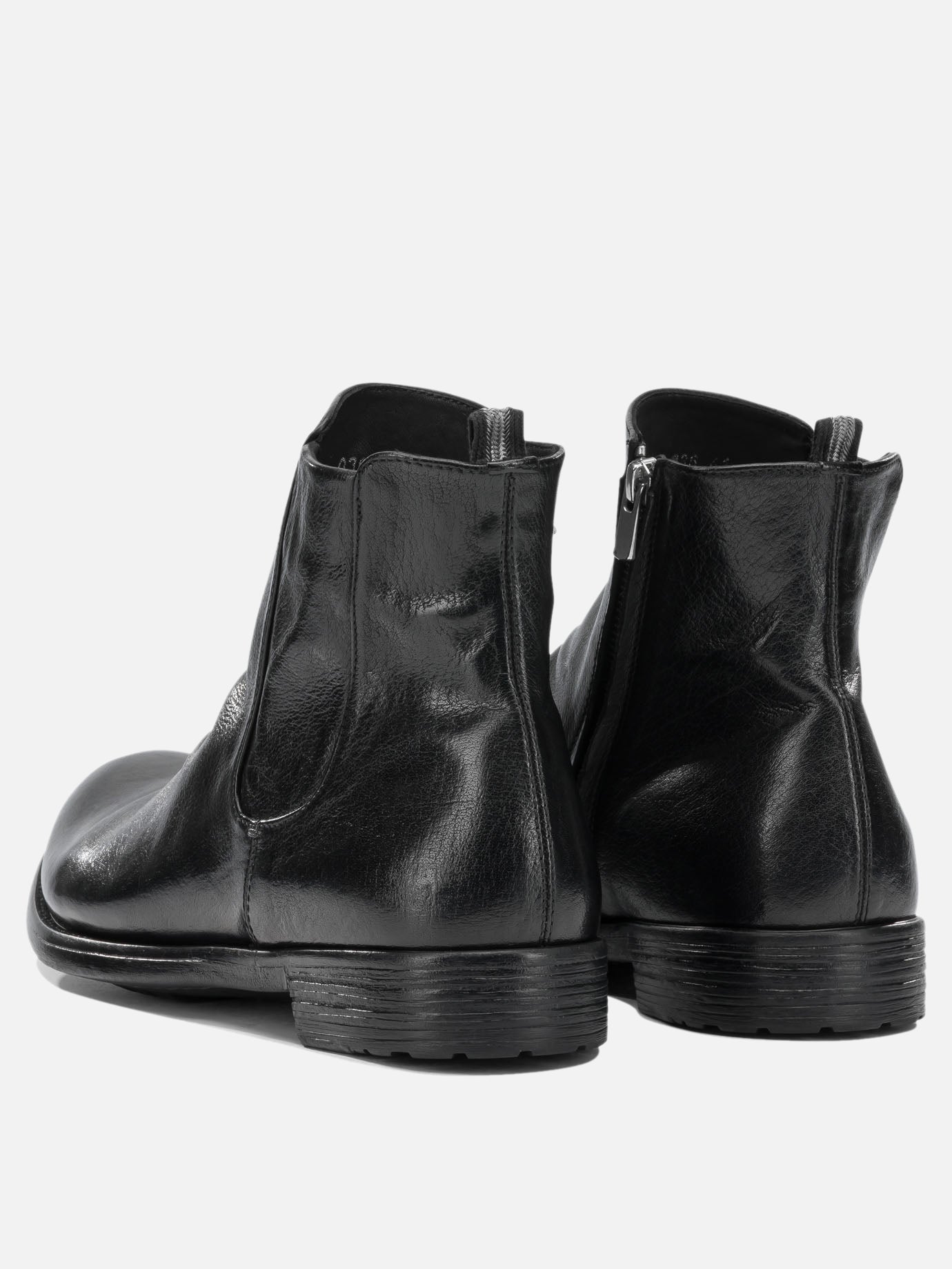 Zipped boots 100% leather - 100% leather  Black - Officine Creative Men | PDP | VIETTI Online Store | thumbnail_4
