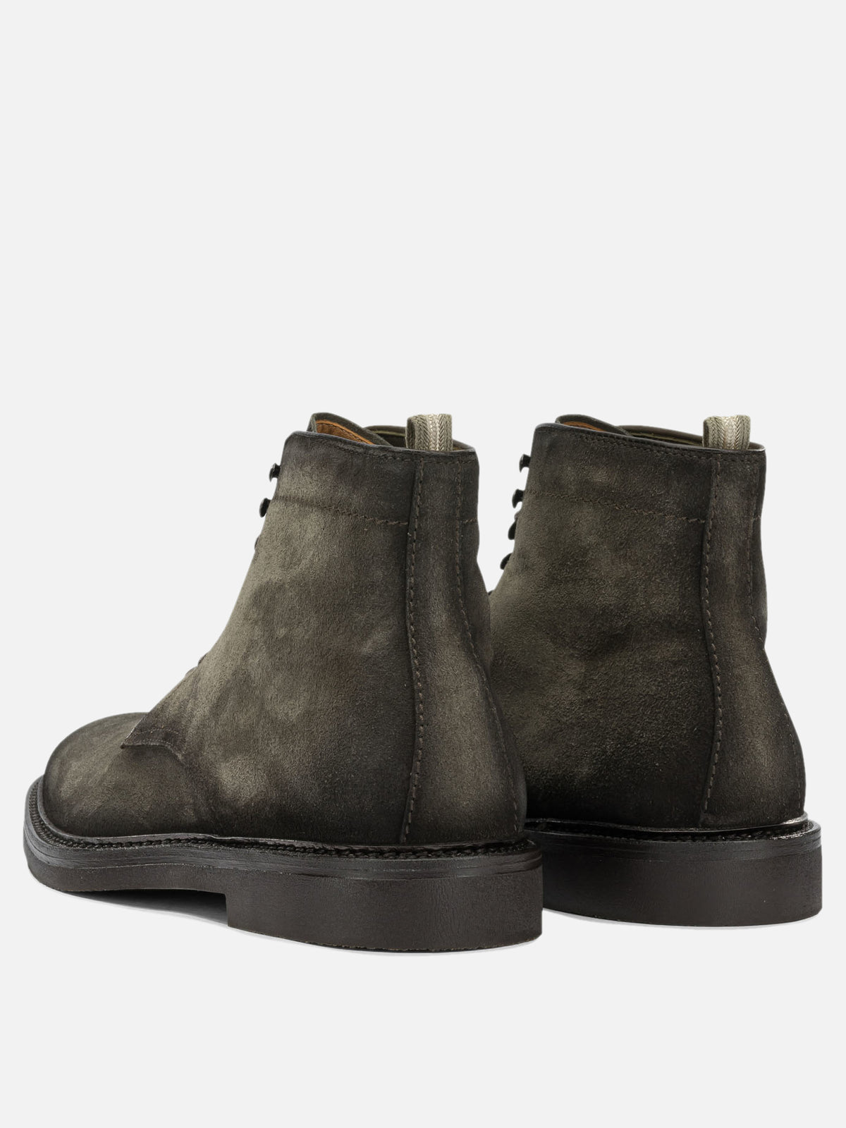 Officine Creative "Hopkins Flexi 203" Lace-Up Ankle Boots Brown

