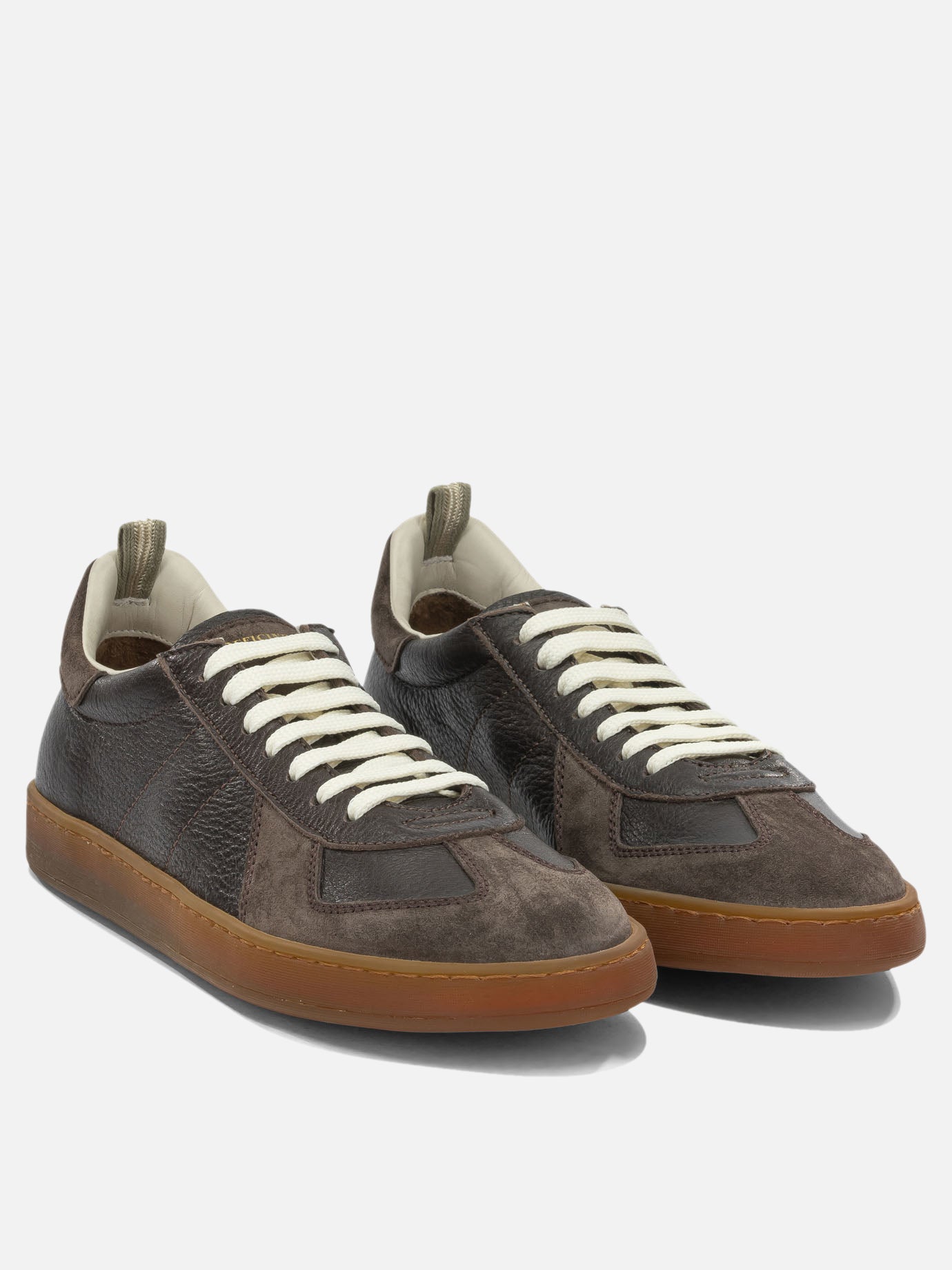 Officine Creative "Militia" Low-Top Sneakers Brown - VIETTI