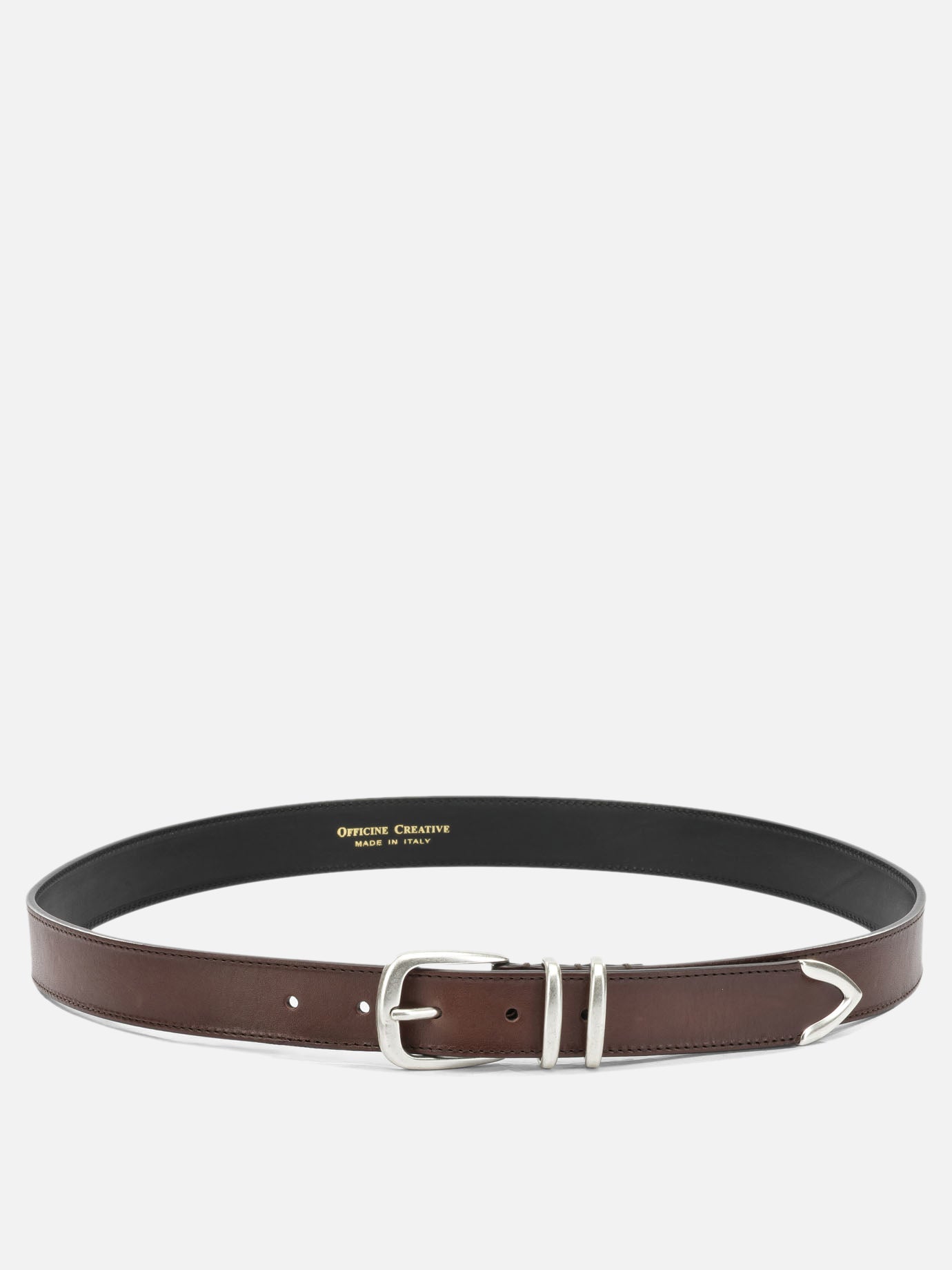 Leather belts 100% leather  Brown - Officine Creative Men | PDP | VIETTI Online Store | Zoom-Modal
