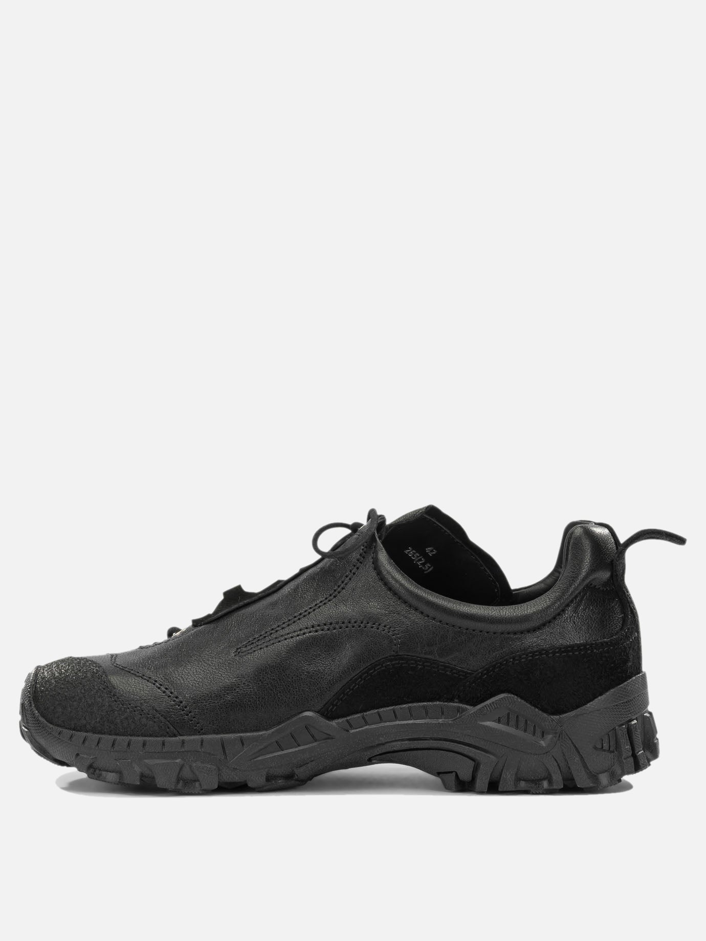 Low top sneakers 100% goat leather - 100% rubber  Black - Our Legacy Men | PDP | VIETTI Online Store | thumbnail_3