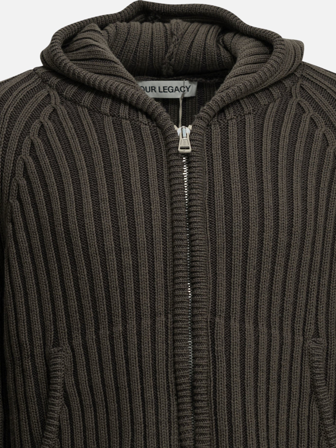 Zipped sweaters Textured knit  Green - Our Legacy Men | PDP | VIETTI Online Store | Zoom-Modal_3
