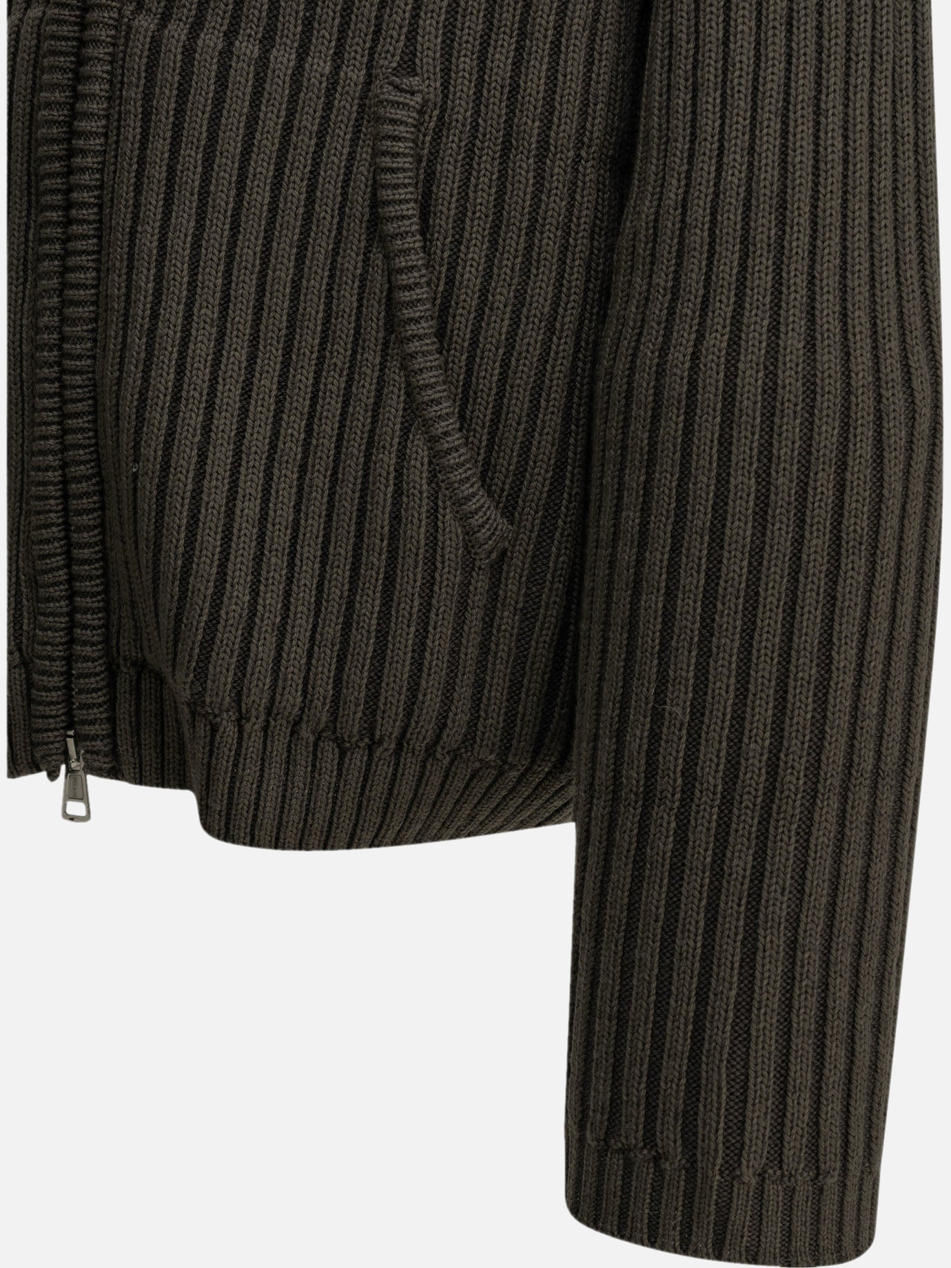 Zipped sweaters Textured knit  Green - Our Legacy Men | PDP | VIETTI Online Store | Zoom-Modal_4
