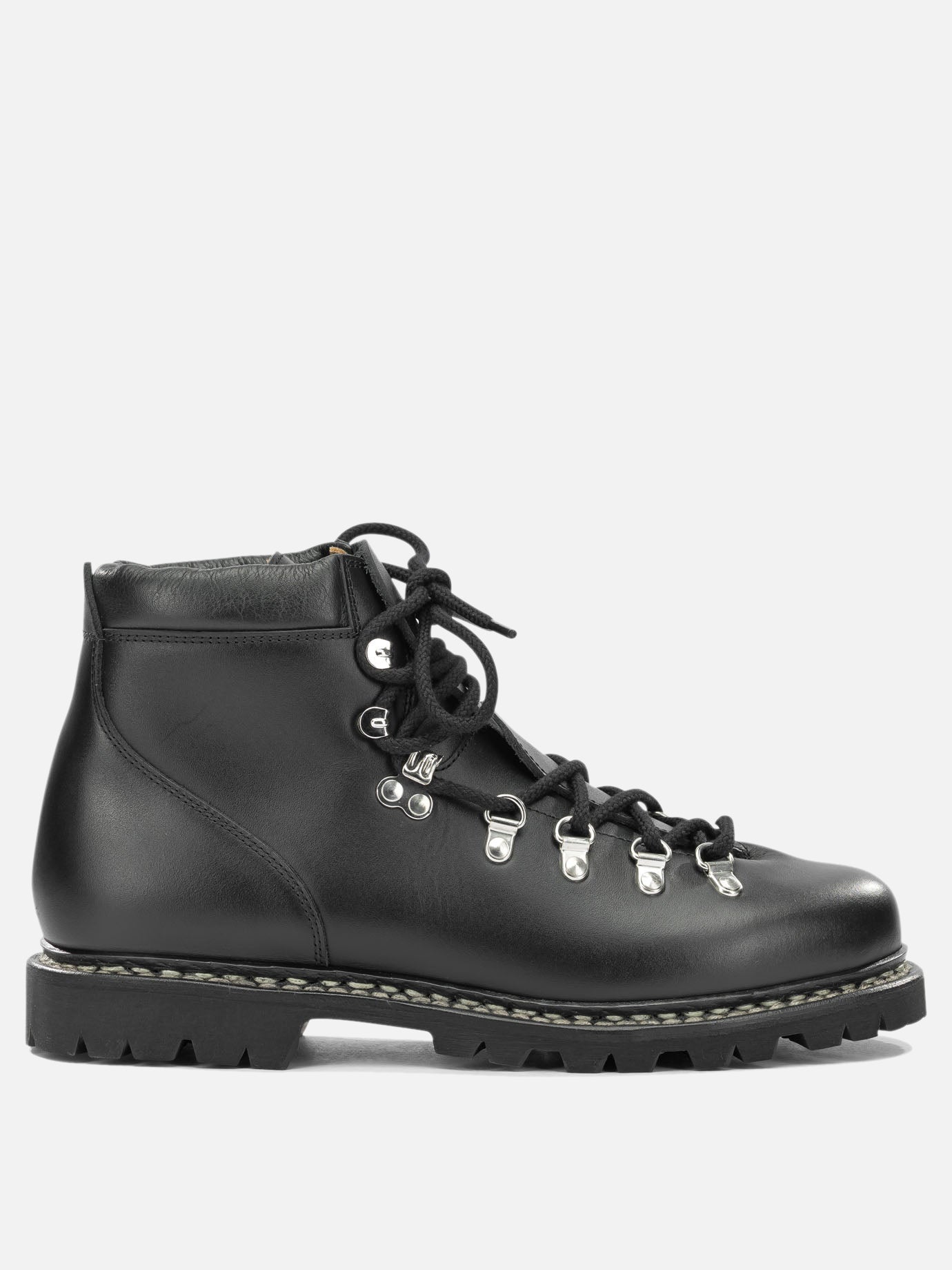 Lace-up boots 100% leather - 100% rubber  Black - Paraboot Men | PDP | VIETTI Online Store | thumbnail