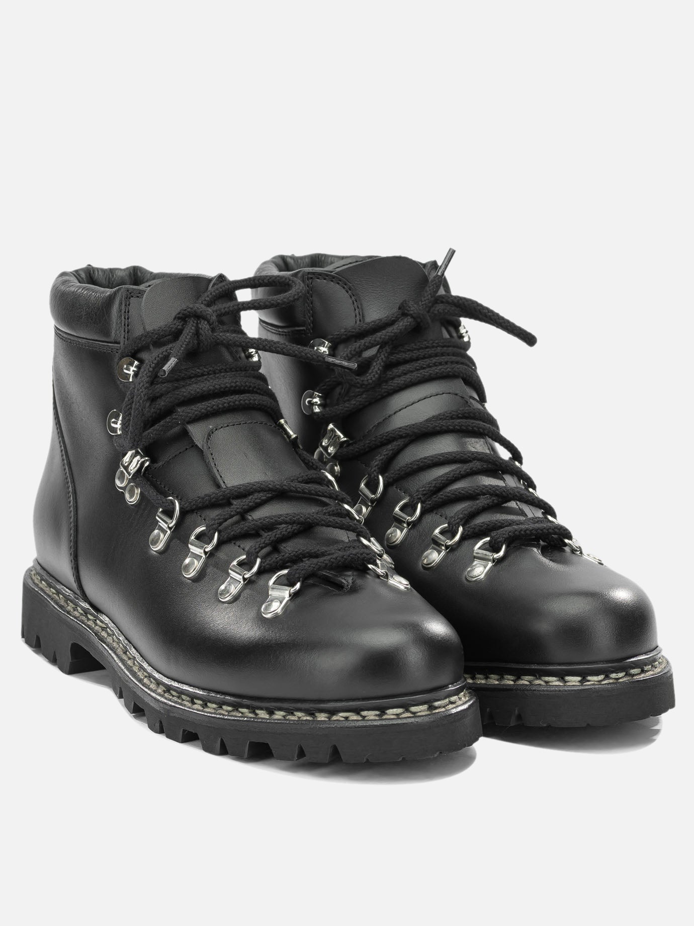 Lace-up boots 100% leather - 100% rubber  Black - Paraboot Men | PDP | VIETTI Online Store | thumbnail_2
