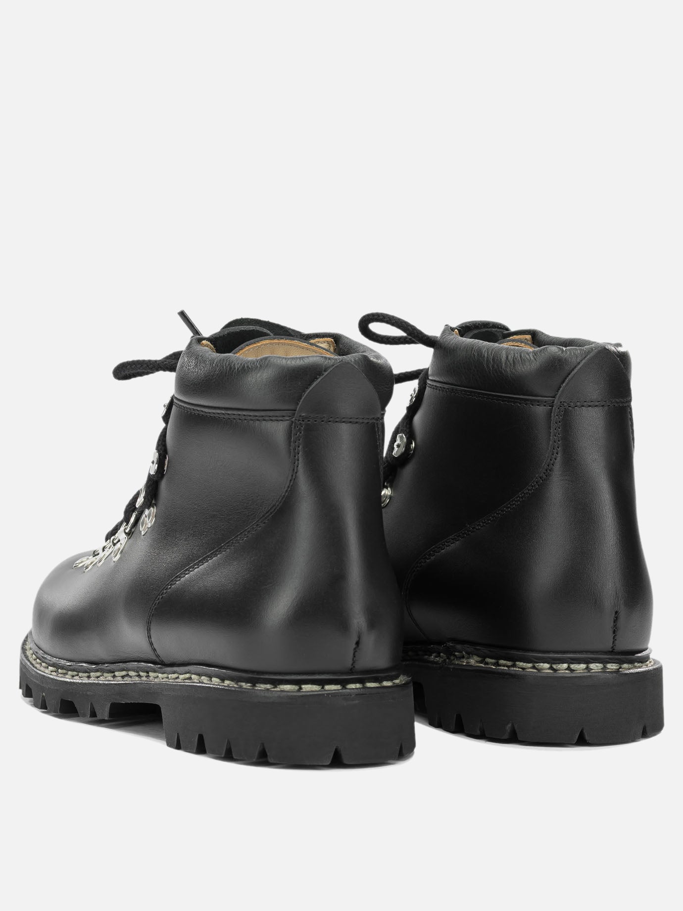 Lace-up boots 100% leather - 100% rubber  Black - Paraboot Men | PDP | VIETTI Online Store | thumbnail_4