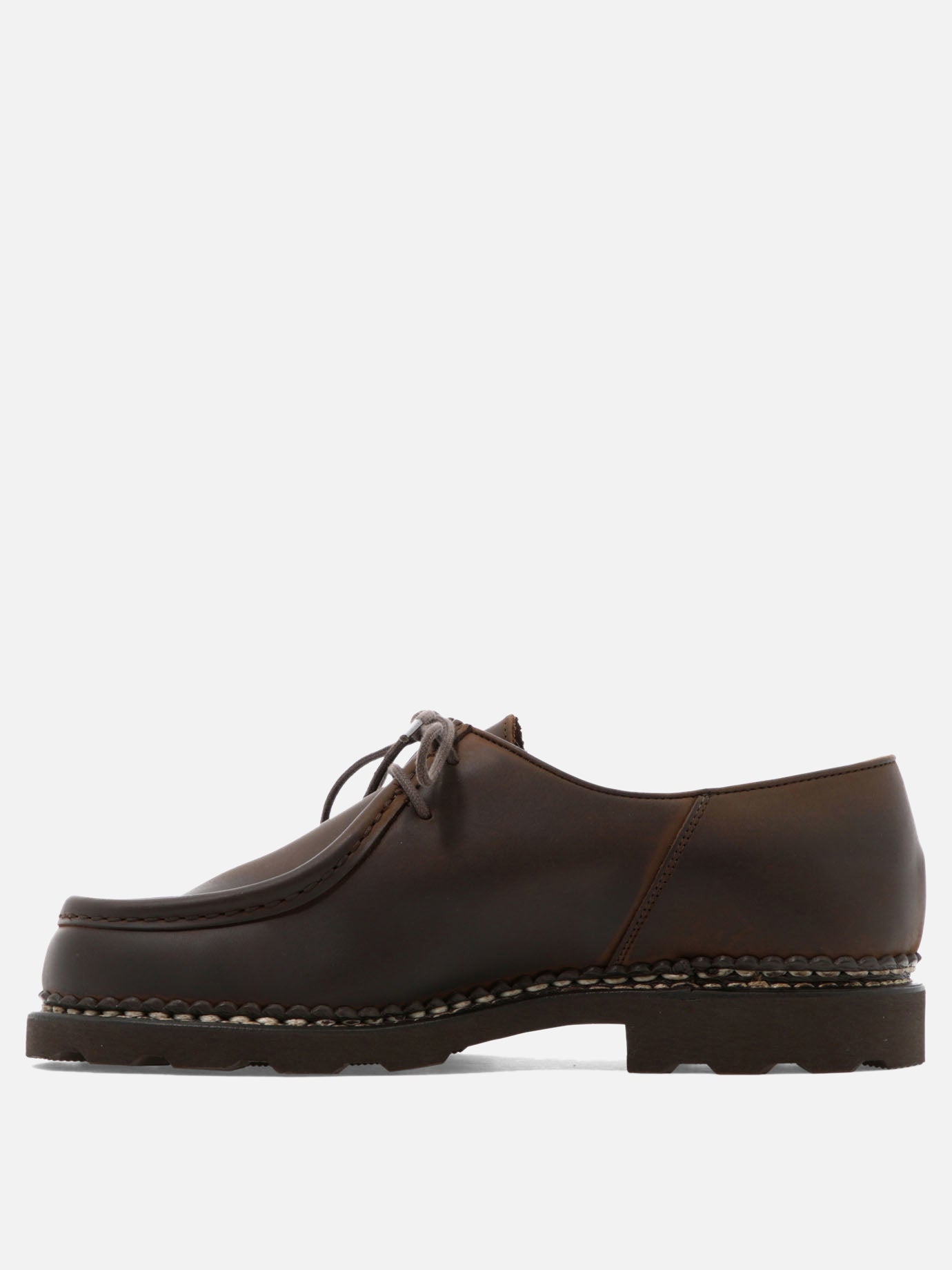 Laced loafers 100% calf leather - 100% rubber  Brown - Paraboot Men | PDP | VIETTI Online Store | thumbnail_3