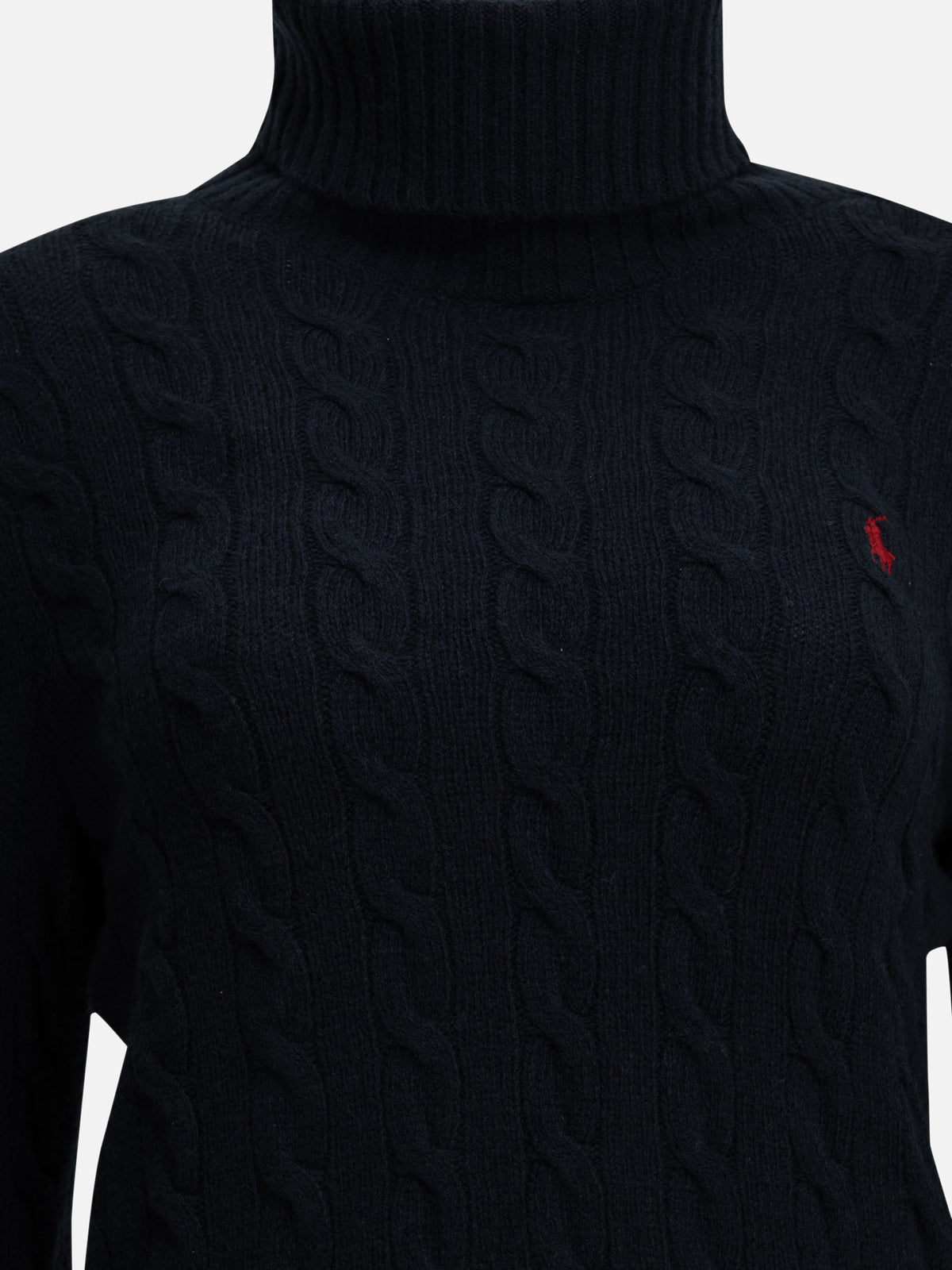 Polo Ralph Lauren Turtleneck Sweater with Logo Blue - VIETTI