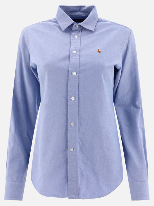 Polo Ralph Lauren Slim-fit casual shirt with logo Light blue

