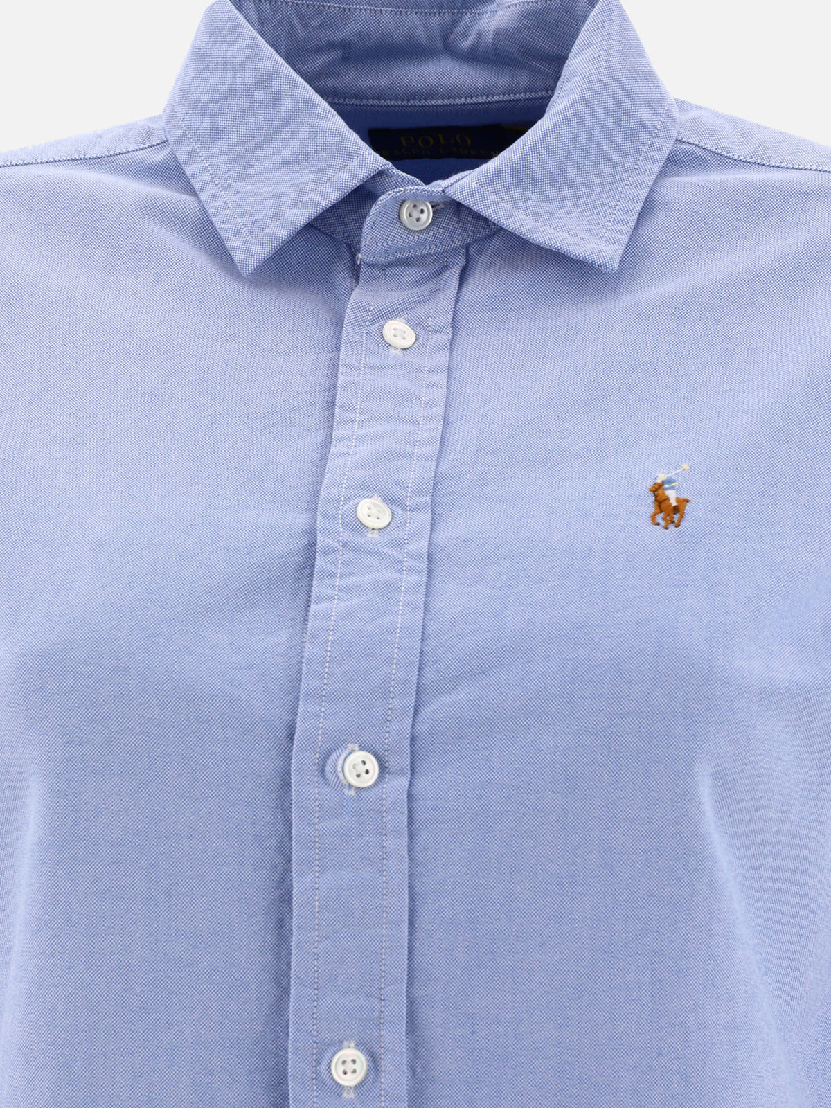 Polo Ralph Lauren Slim-fit casual shirt with logo Light blue
