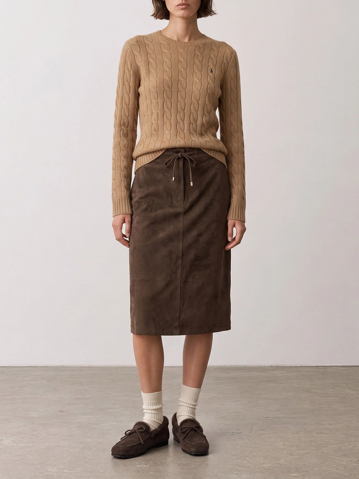 Polo Ralph Lauren Crew-neck sweater with logo Beige - VIETTI