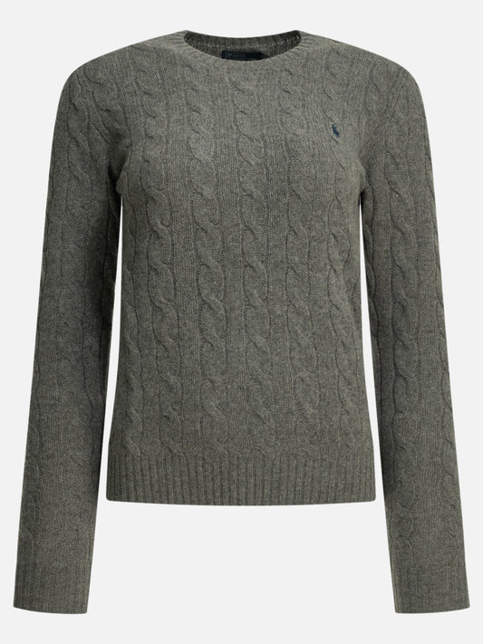 Crewneck sweaters Logo  Grey - Polo Ralph Lauren Women | PDP | VIETTI Online Store 
