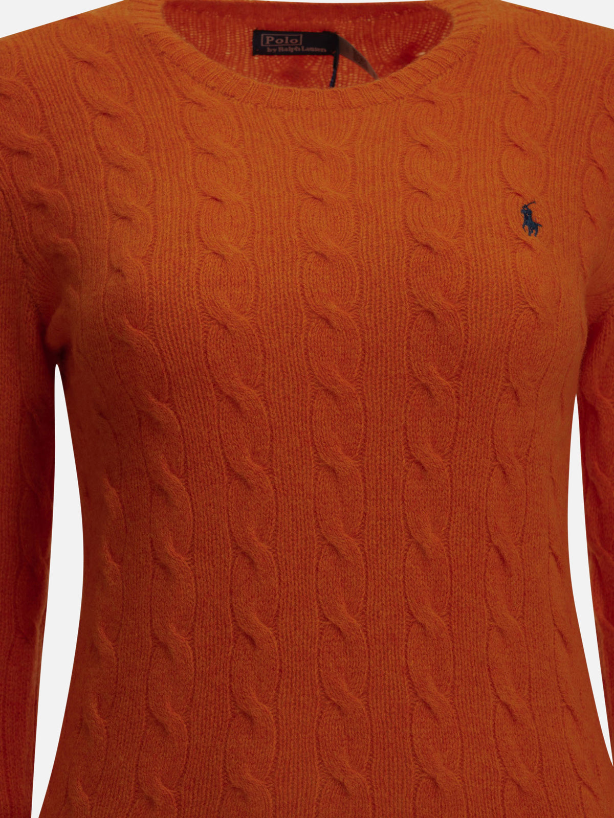 Polo Ralph Lauren Crew-neck sweater with logo Orange - VIETTI