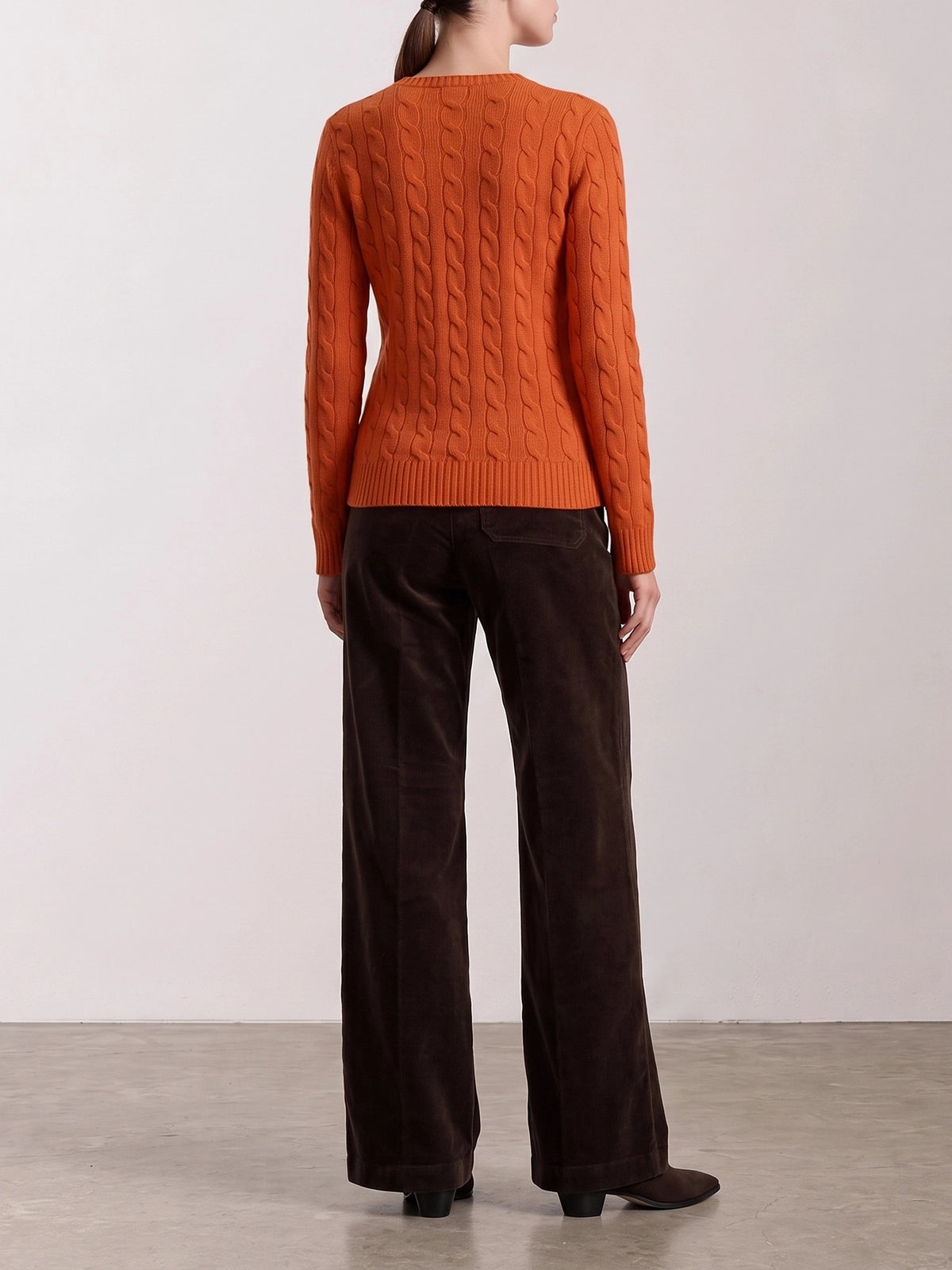 Polo Ralph Lauren Crew-neck sweater with logo Orange - VIETTI