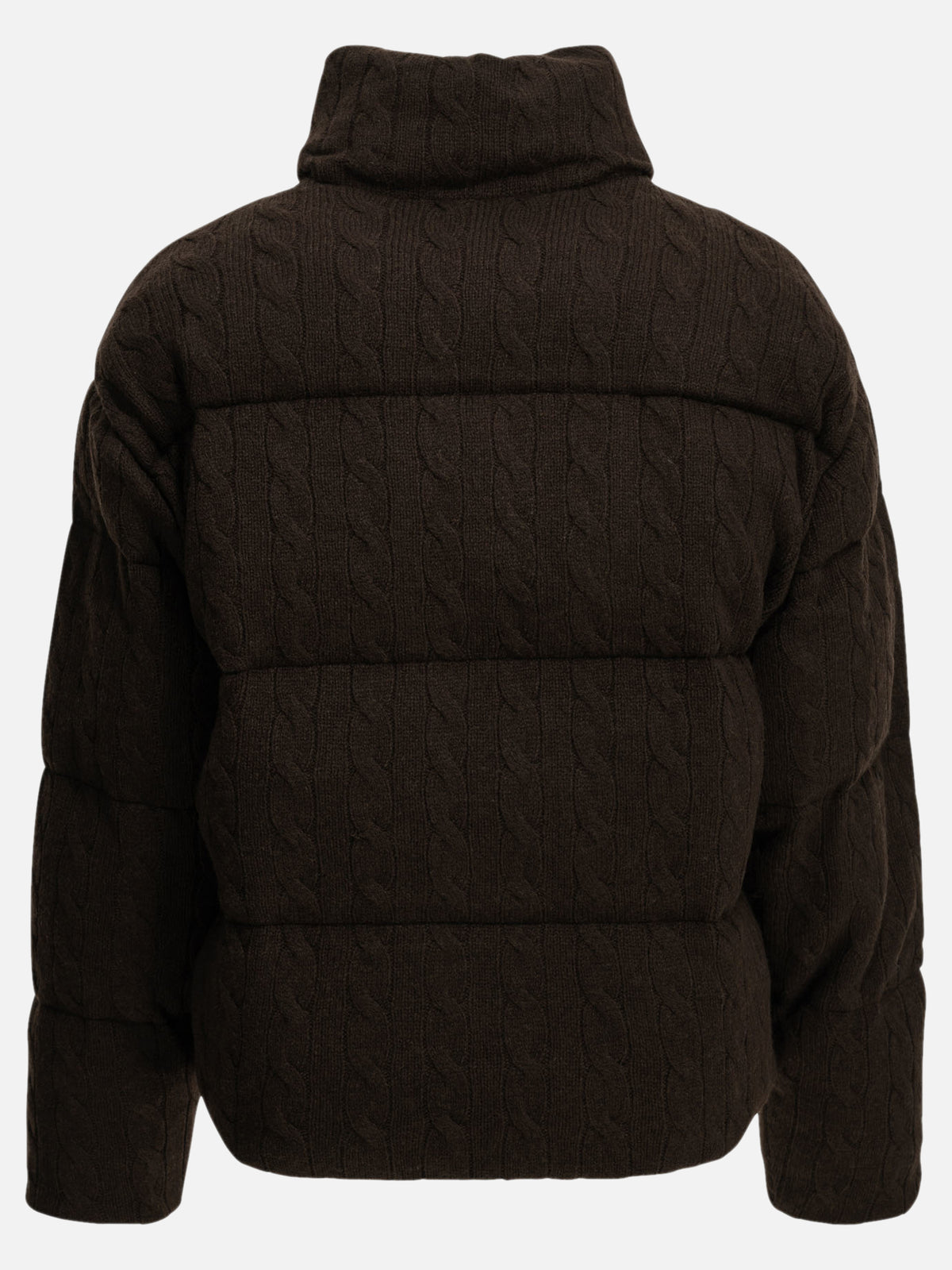 Polo Ralph Lauren Wool and Cashmere Bomber Jacket Brown

