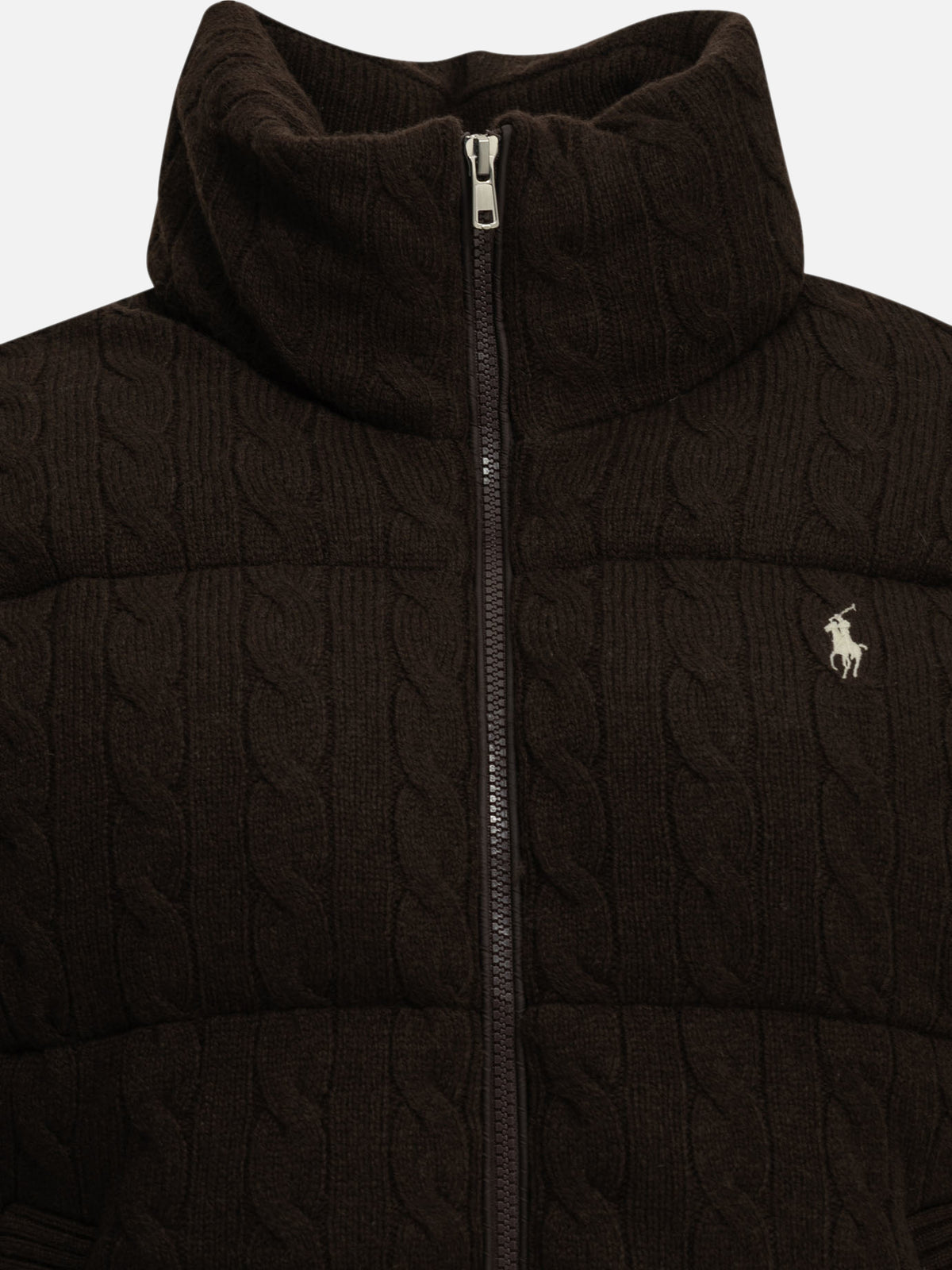 Polo Ralph Lauren Wool and Cashmere Bomber Jacket Brown - VIETTI