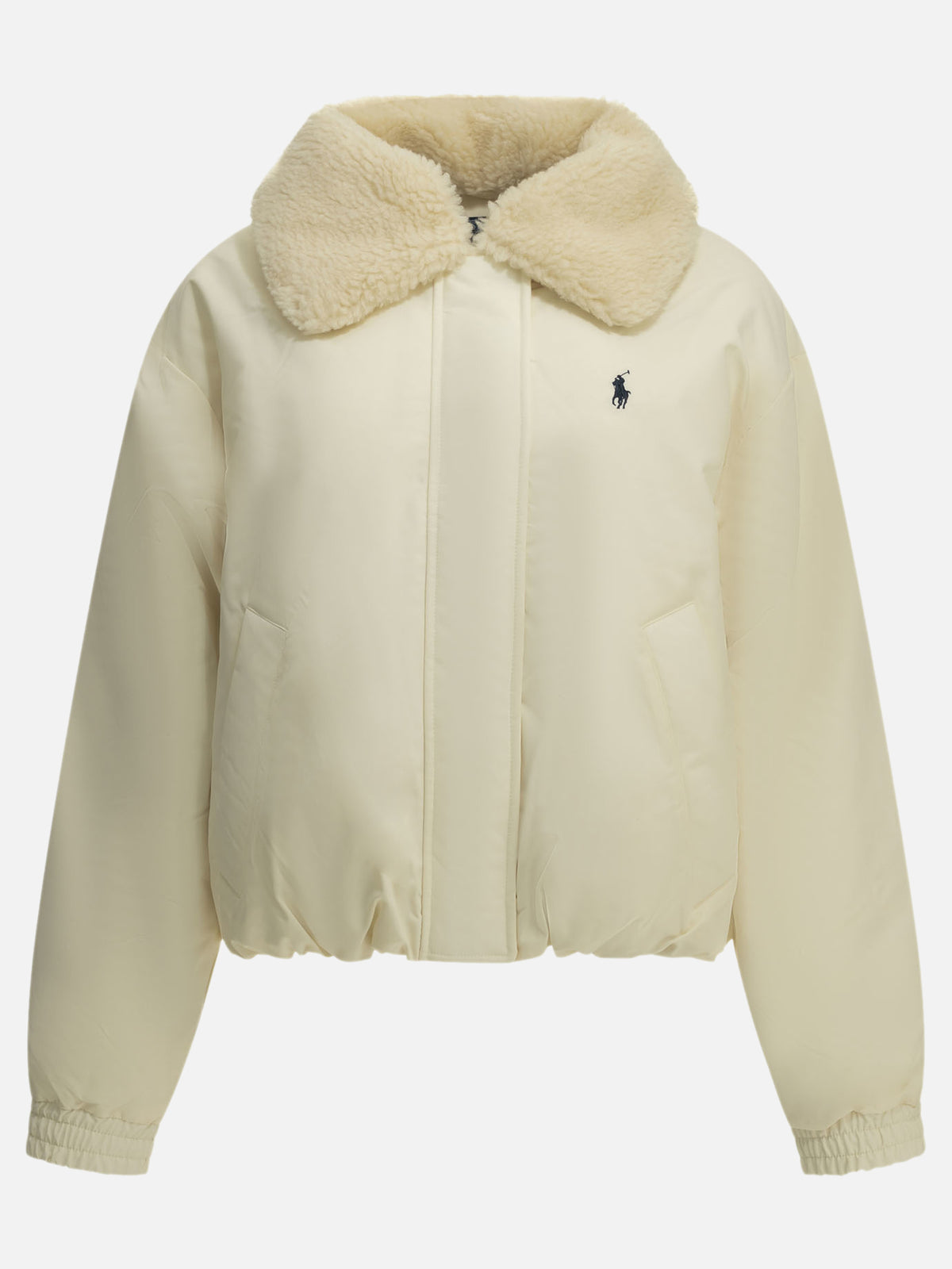 Polo Ralph Lauren Short down jacket with logo White - VIETTI