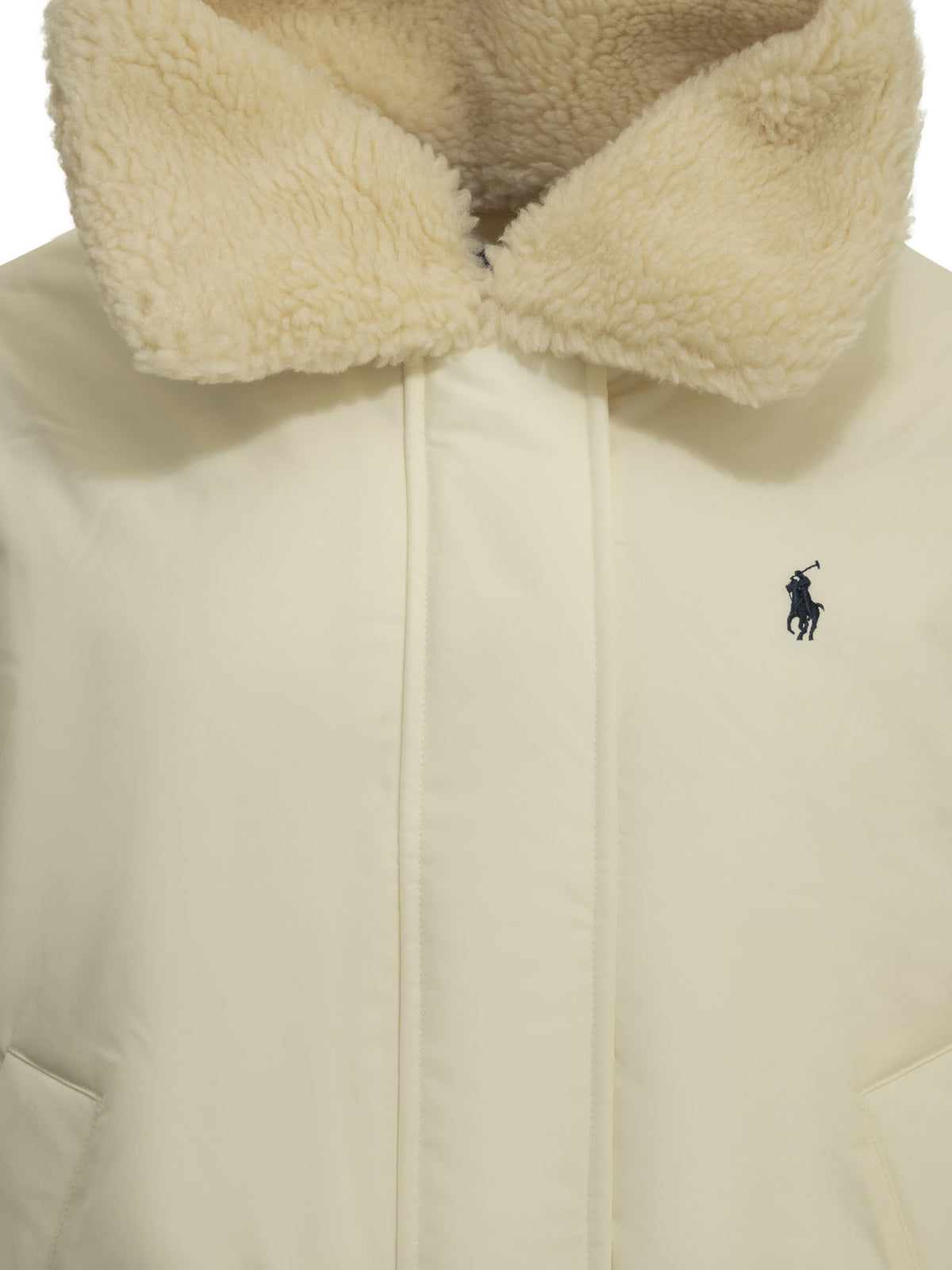 Polo Ralph Lauren Short down jacket with logo White - VIETTI