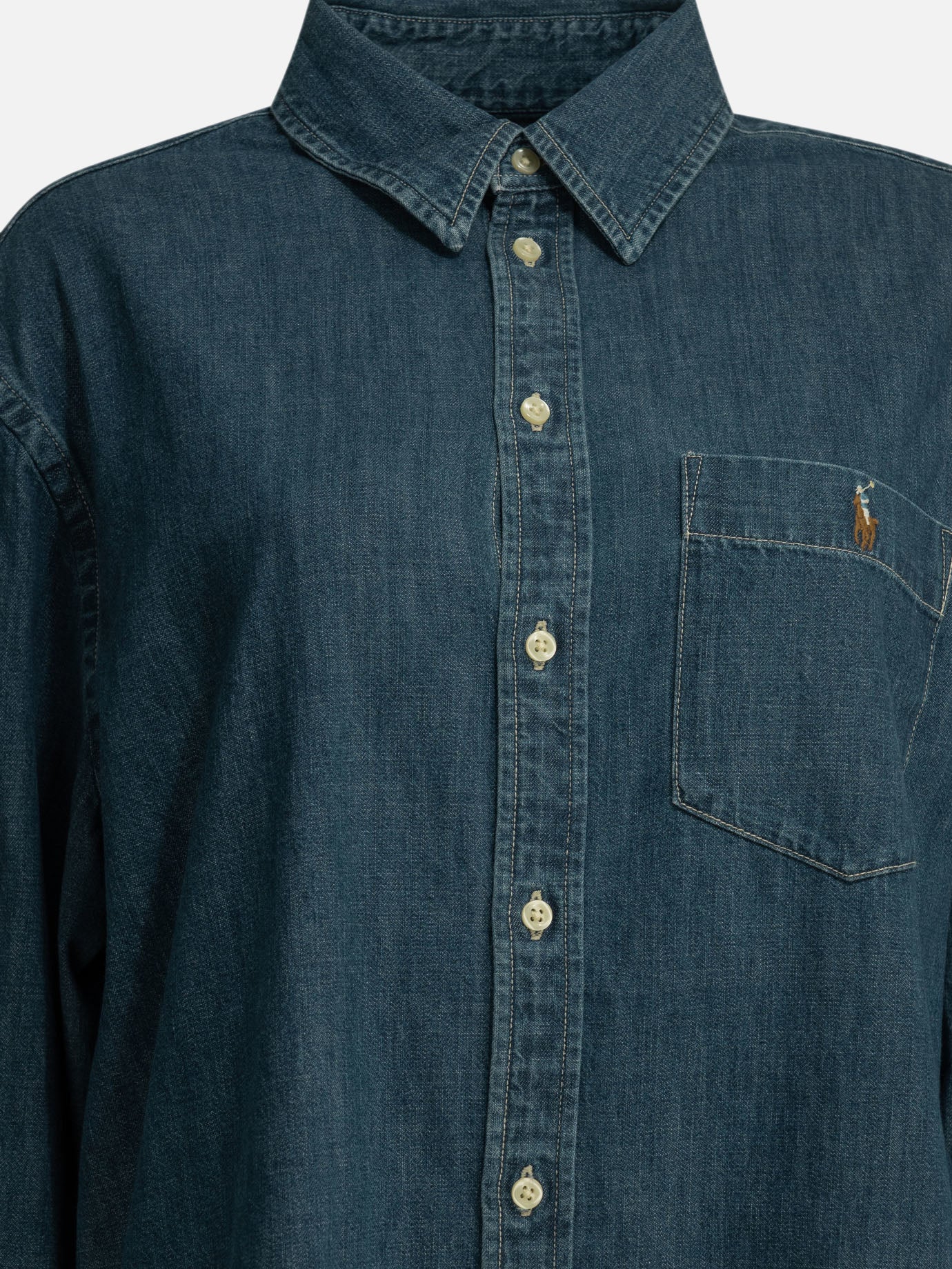 Camicie casual Logo  Blu - Polo Ralph Lauren Donna | PDP | VIETTI Online Store | thumbnail_5