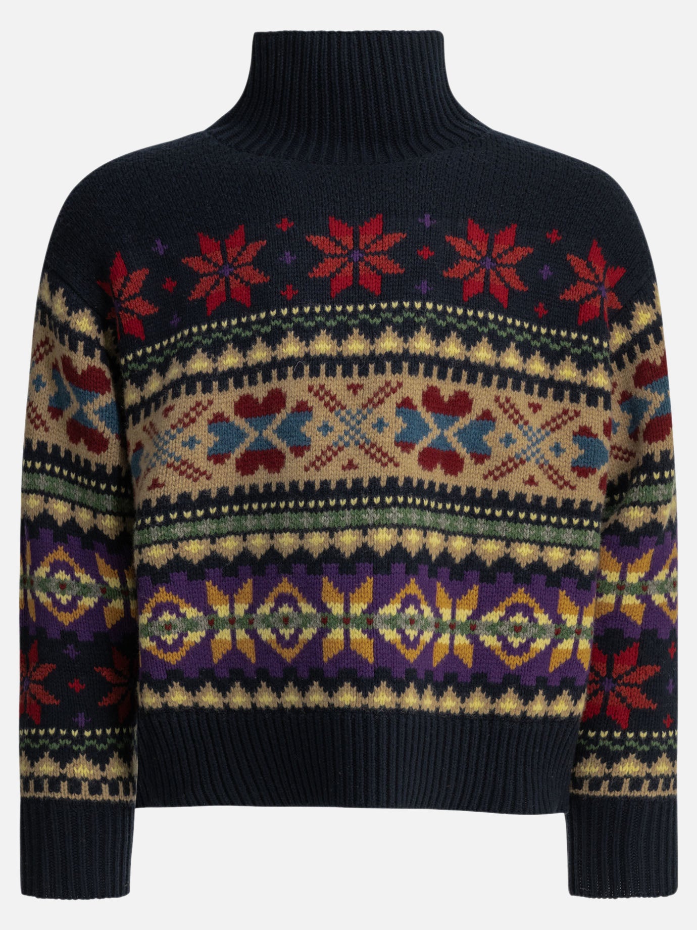 Maglioni dolcevita Textured knit  Blu - Polo Ralph Lauren Donna | PDP | VIETTI Online Store | Zoom-Modal
