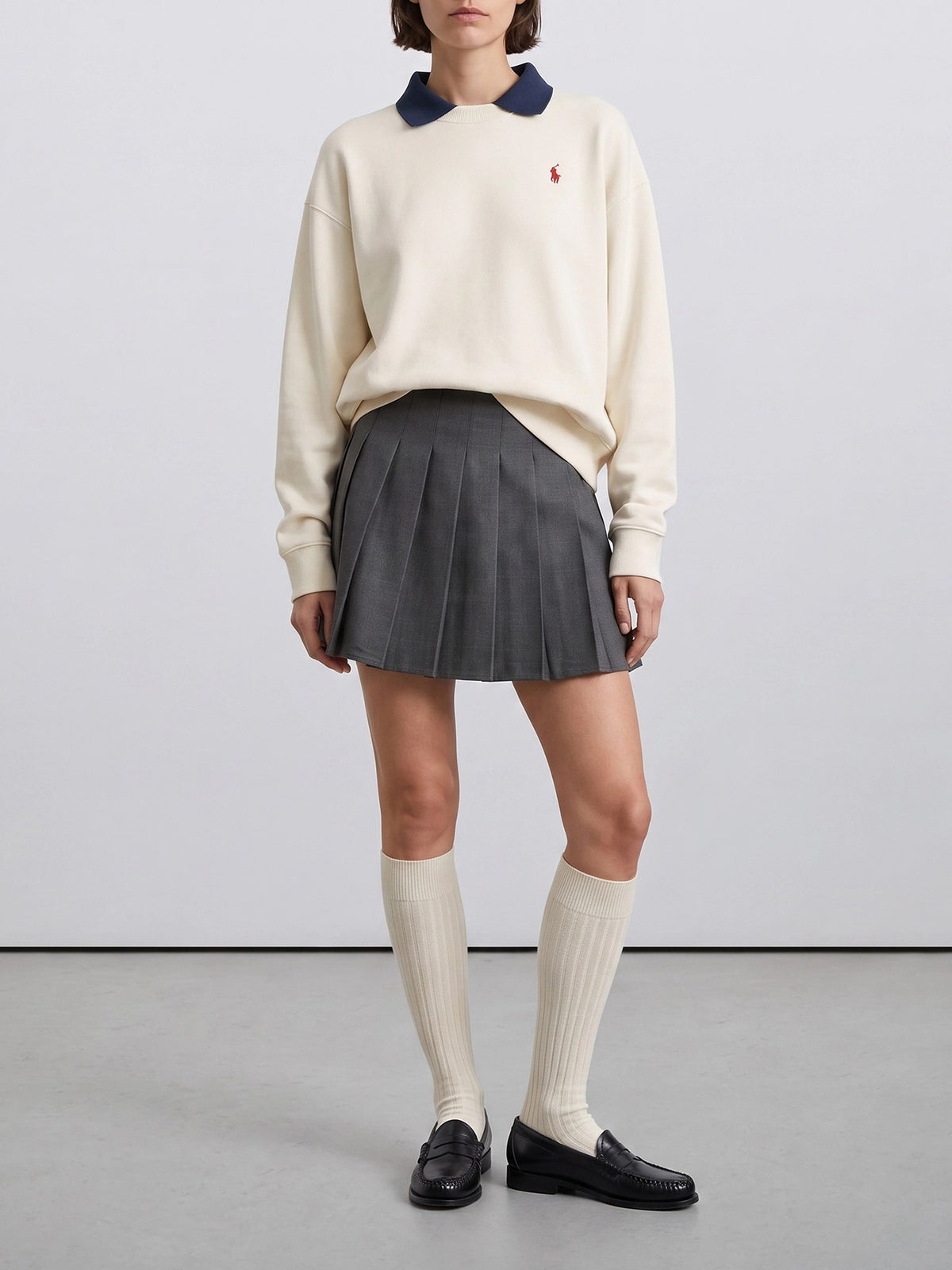 Polo Ralph Lauren Sweatshirt with polo collar and logo White - VIETTI