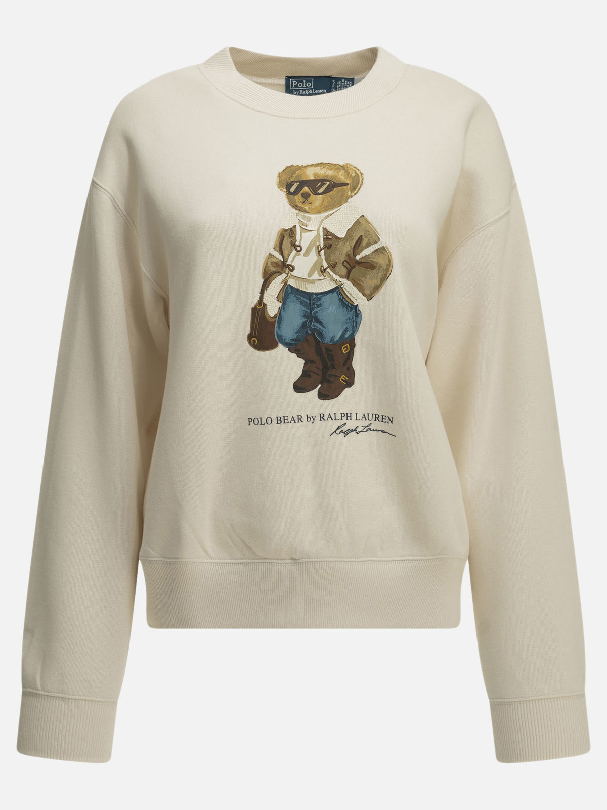 Polo Ralph Lauren "Polo Bear" Crew-Neck Sweatshirt White

