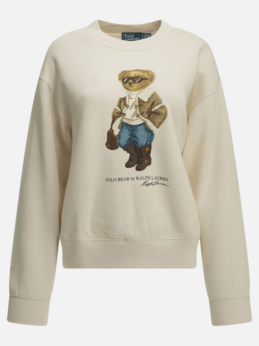 Polo Ralph Lauren "Polo Bear" Crew-Neck Sweatshirt White


