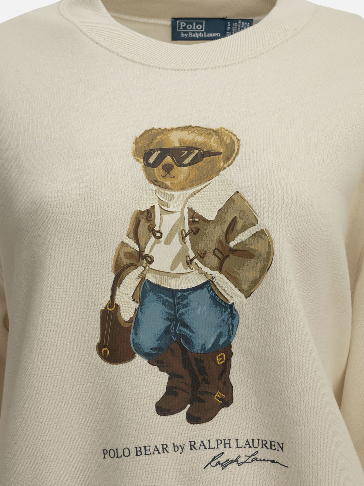 Polo Ralph Lauren "Polo Bear" Crew-Neck Sweatshirt White - VIETTI