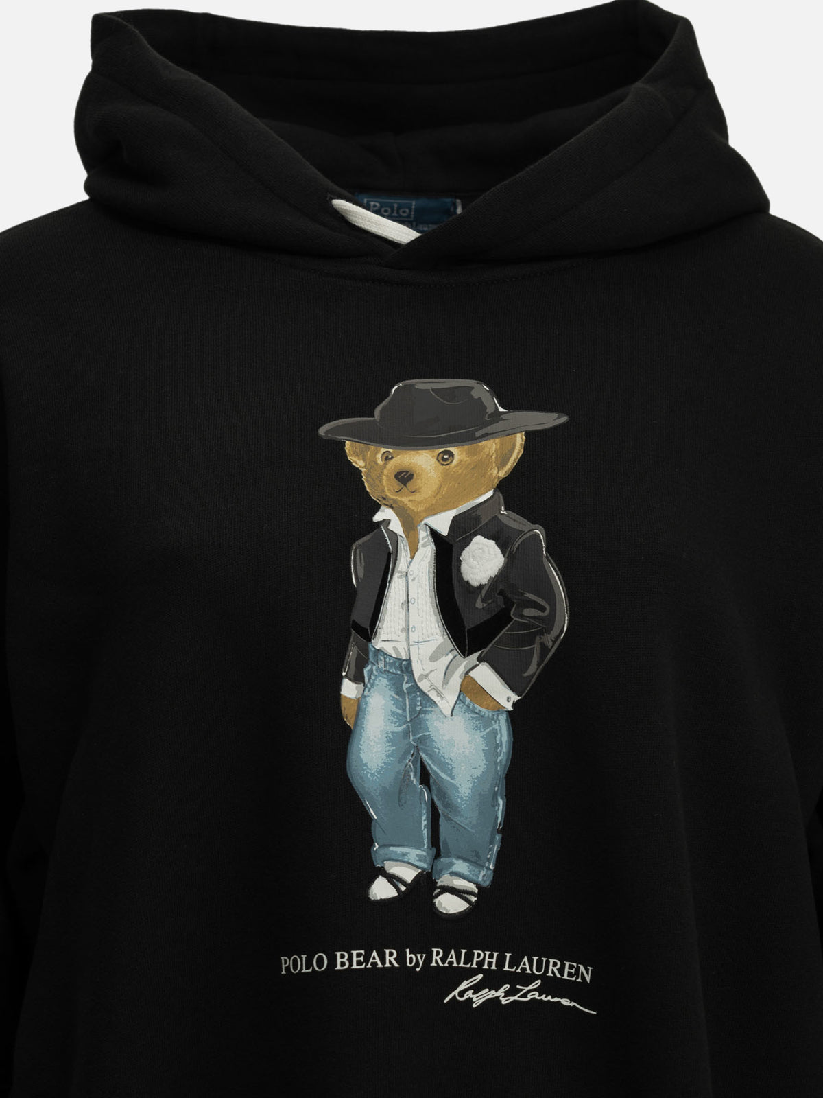 Polo Ralph Lauren Felpa con cappuccio "Holiday Polo Bear" Nero - VIETTI