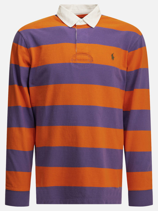 Polo Ralph Lauren "Rugby" Button-Down Polo Shirt Purple

